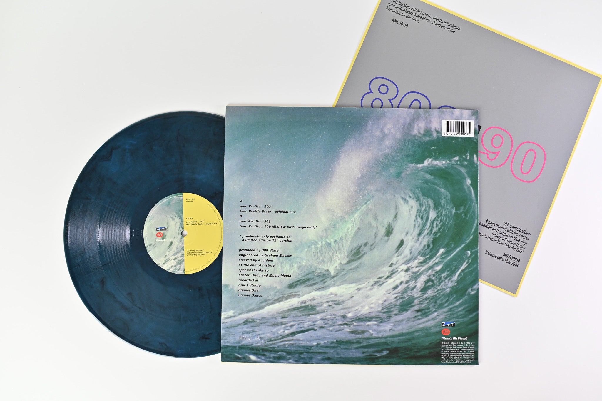 808 State - Pacific Music on Vinyl RSD 2016 Ltd Numbered Blue & Black Mixed Expanded Edition Reissue
