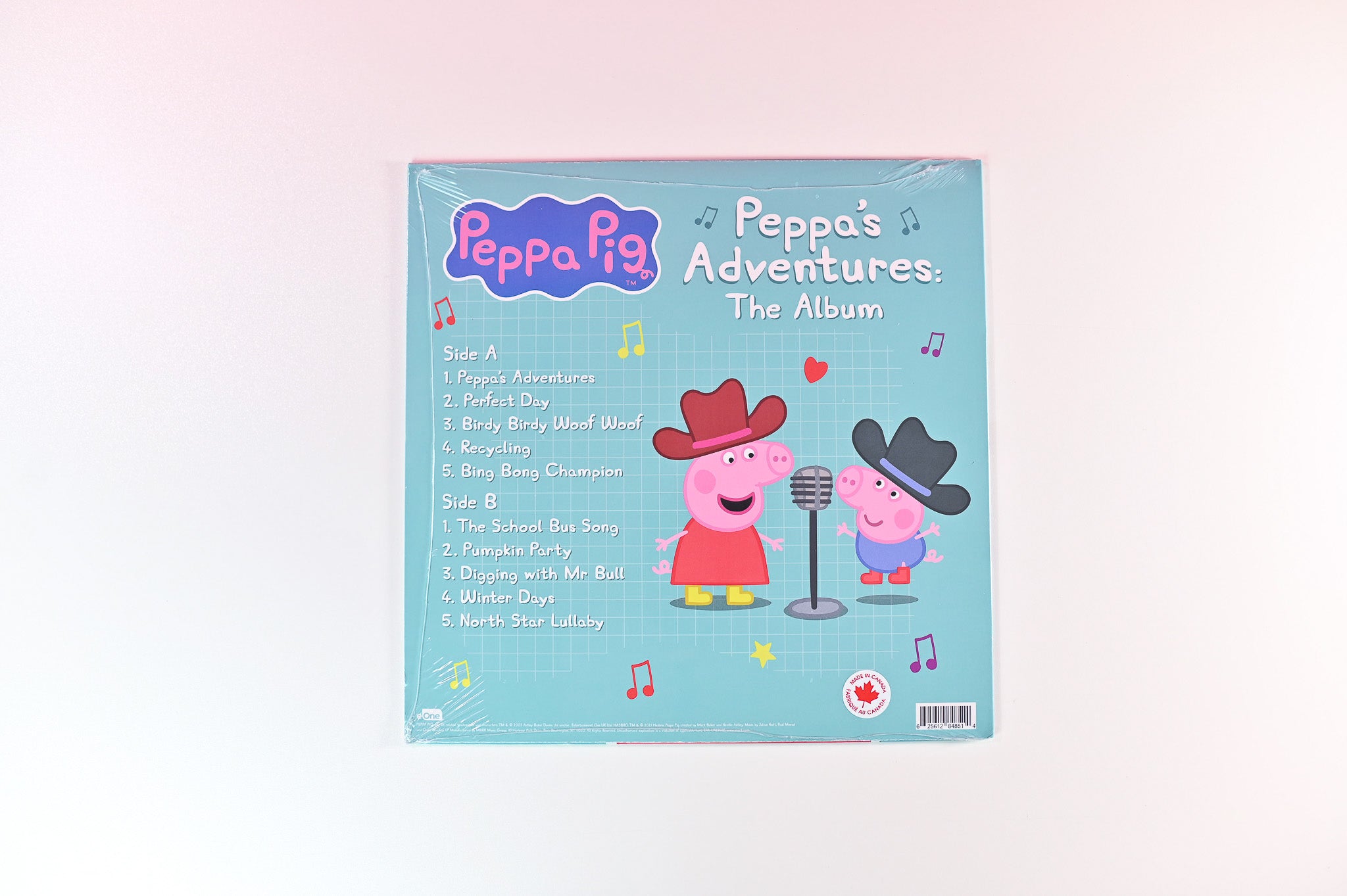 Peppa Pig - Peppa's Adventures: The Album on eOne - Sealed Pink Vinyl