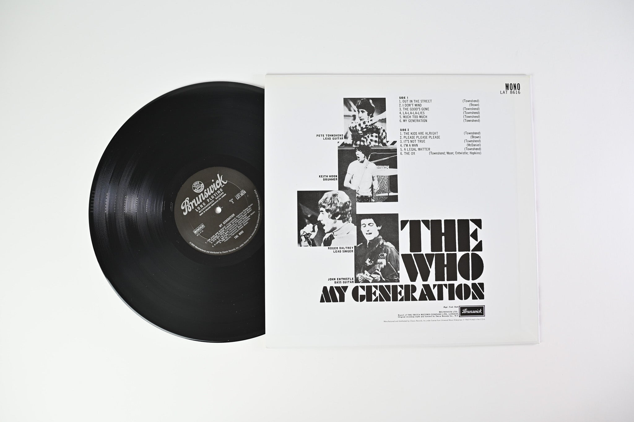 The Who - My Generation on Classic Records/Brunswick Reissue 200g Quiex SV-P