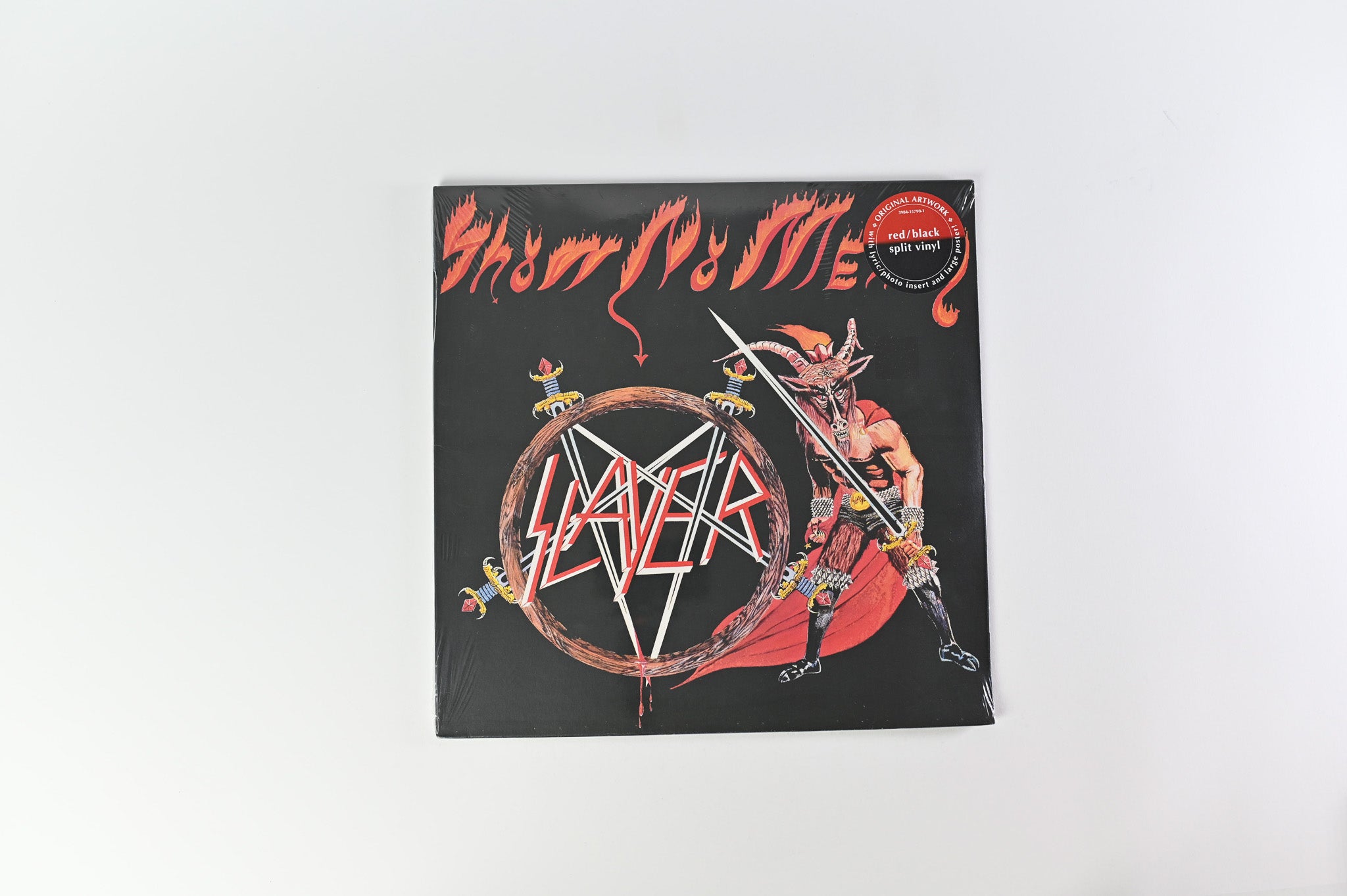 Slayer - Show No Mercy SEALED Reissue on Metal Blade Records Red/Black Split Vinyl