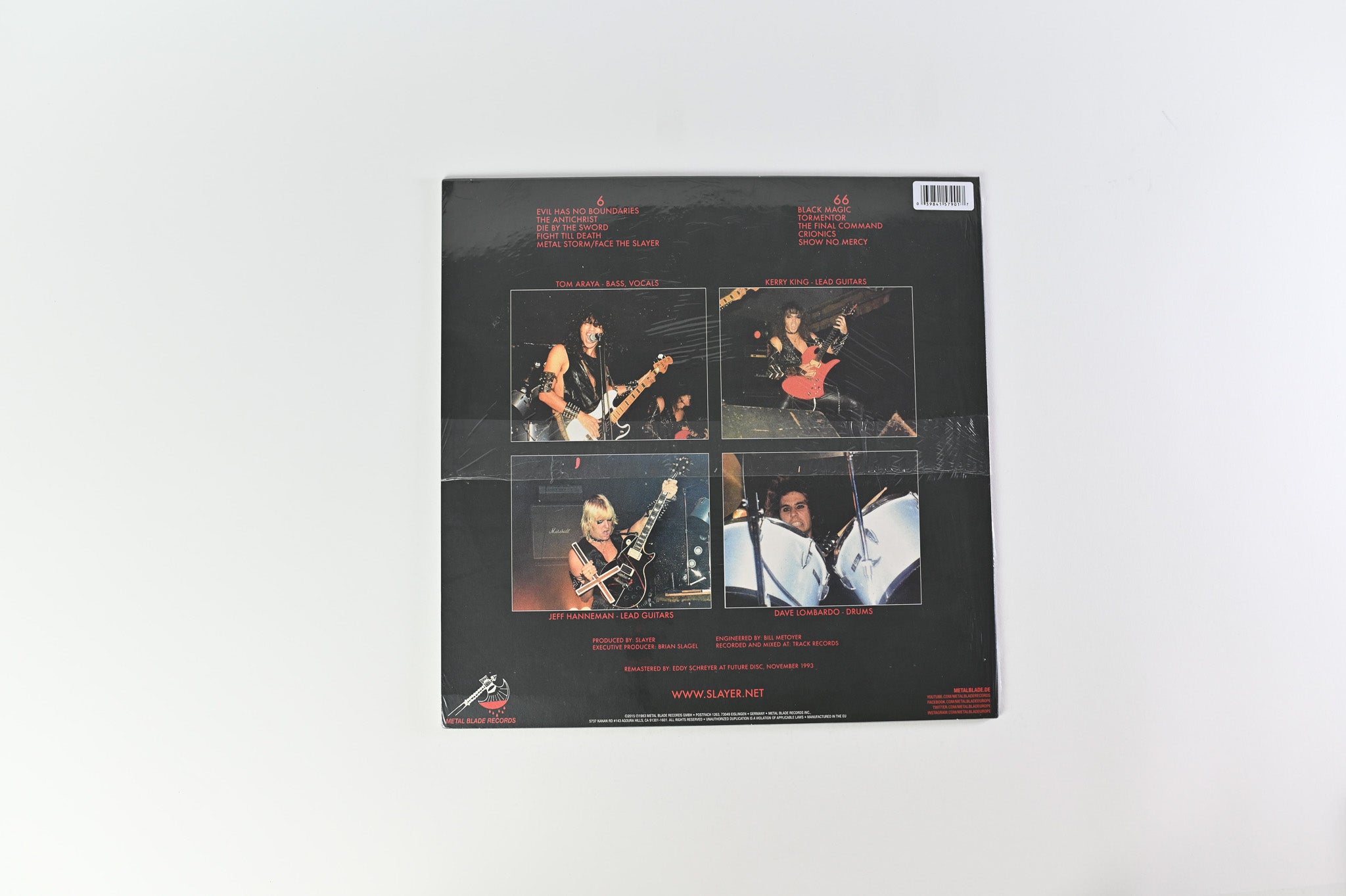Slayer - Show No Mercy SEALED Reissue on Metal Blade Records Red/Black Split Vinyl