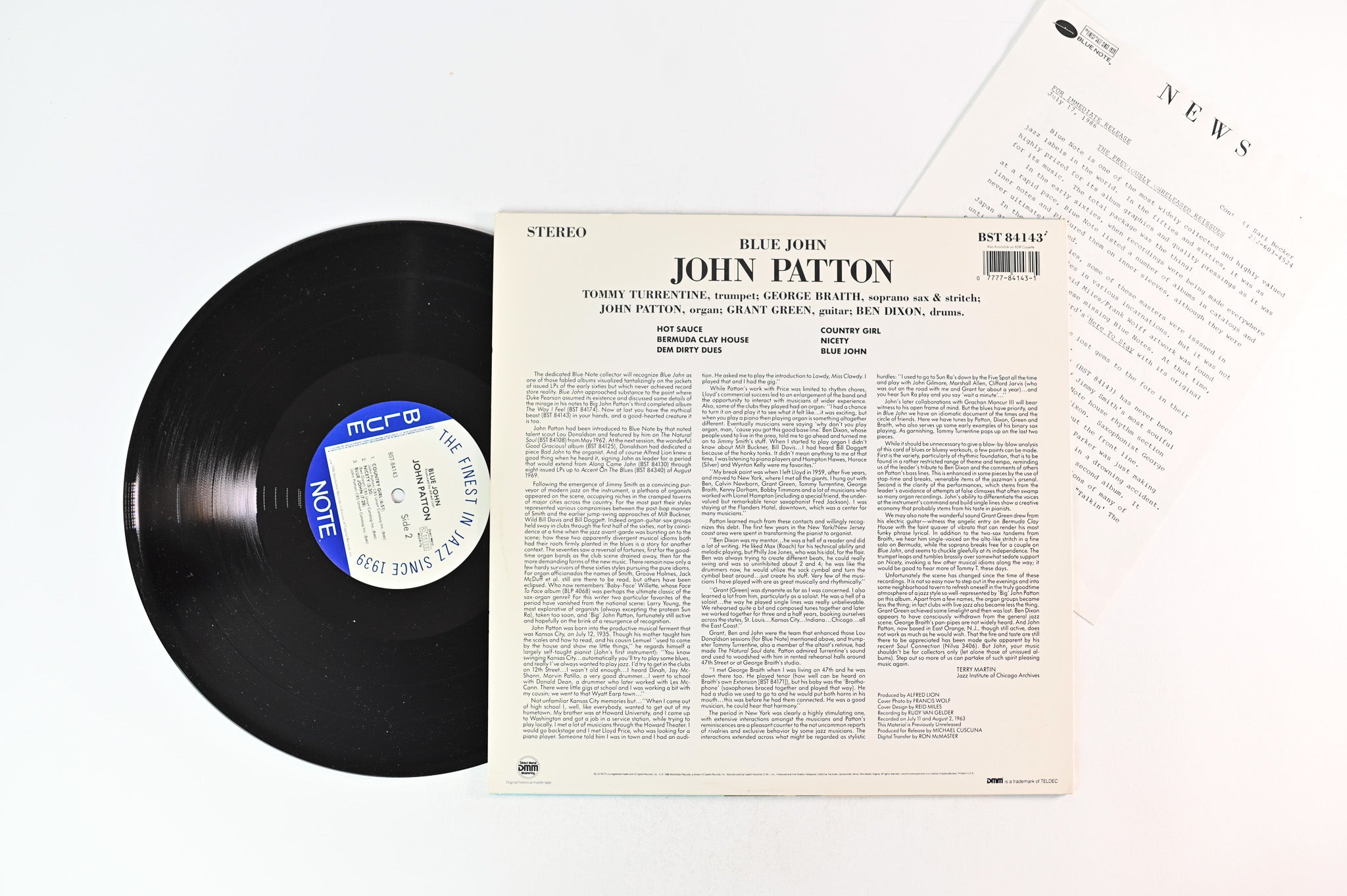 John Patton - Blue John on Blue Note - 1986 DMM Pressing
