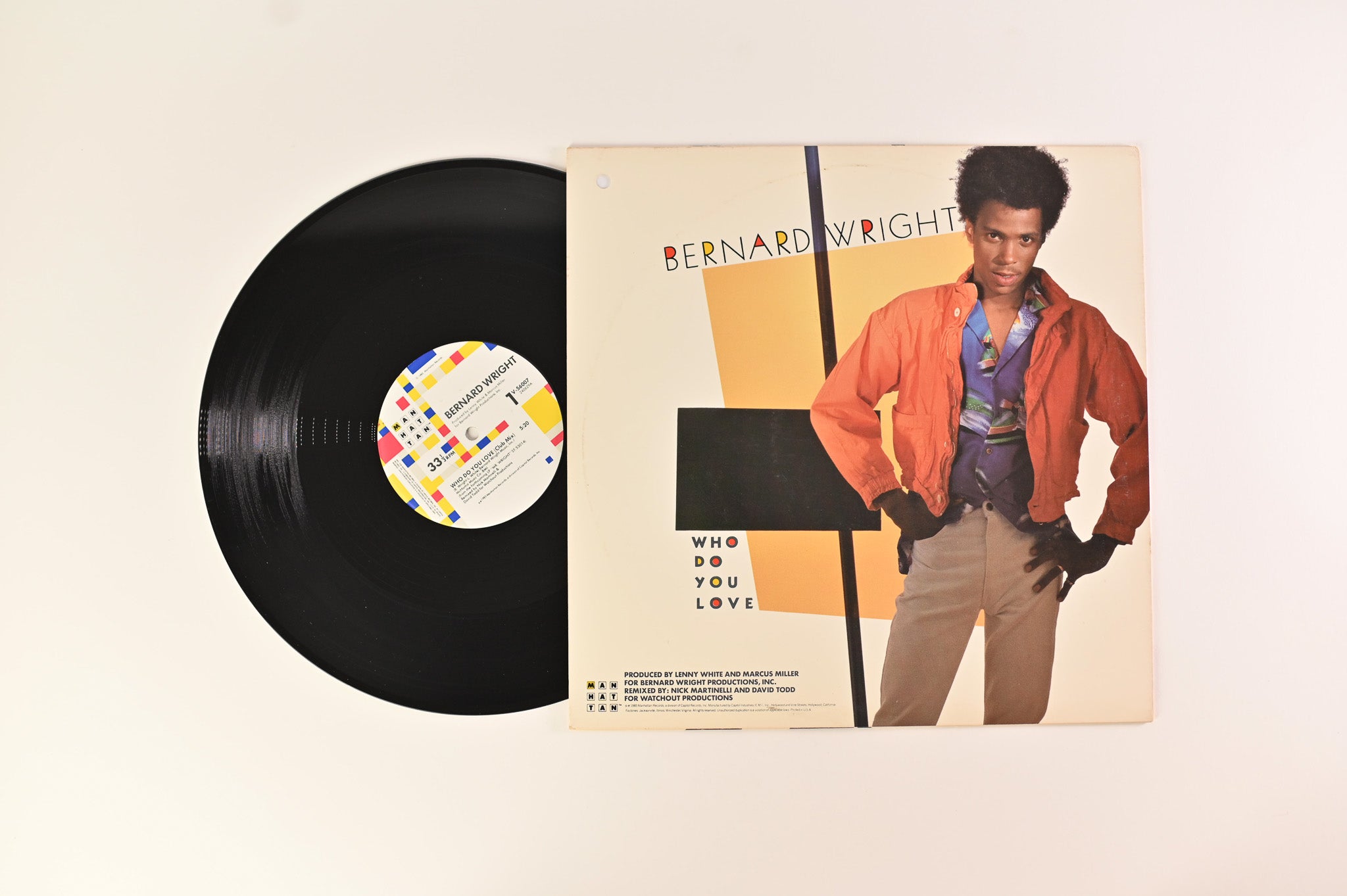 Bernard Wright - Who Do You Love 12" on Manhattan Records