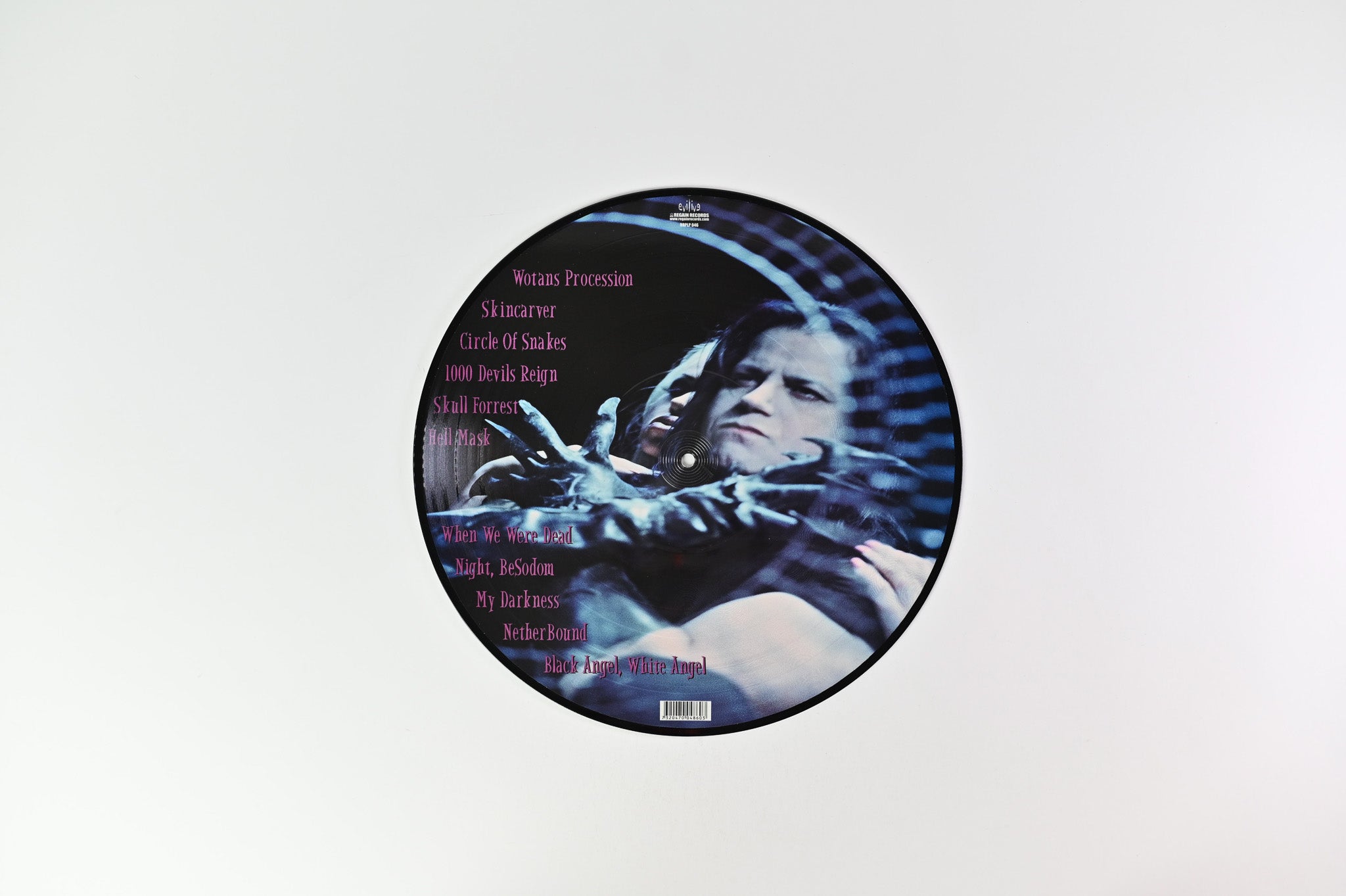 Danzig - Circle Of Snakes Regain Records Picture Disc with Blue Background
