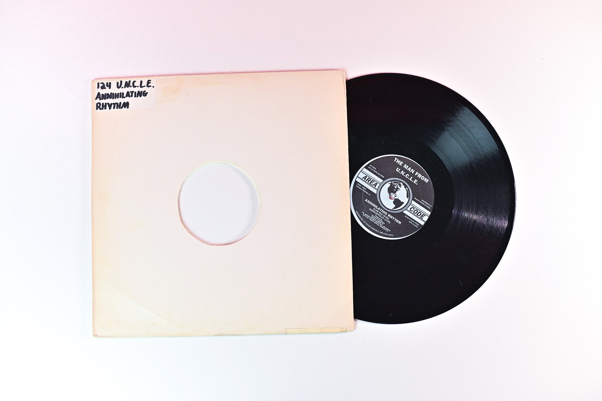 The Man From U.N.C.L.E. - Annihilating Rhythm on Area Code Records 12" Single