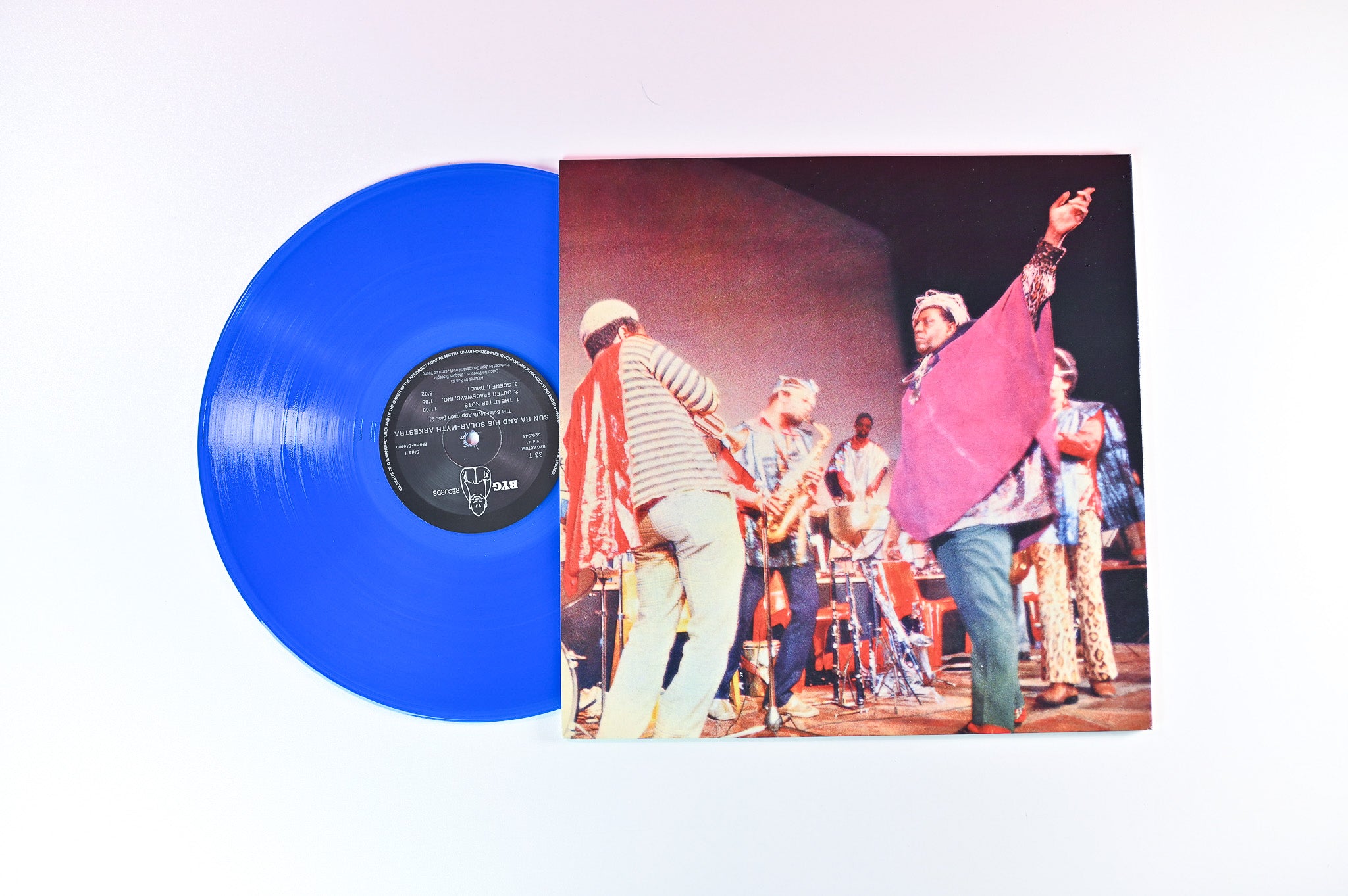 The Sun Ra Arkestra - The Solar Myth Approach, Vol. 2 on BYG Records - Blue Vinyl