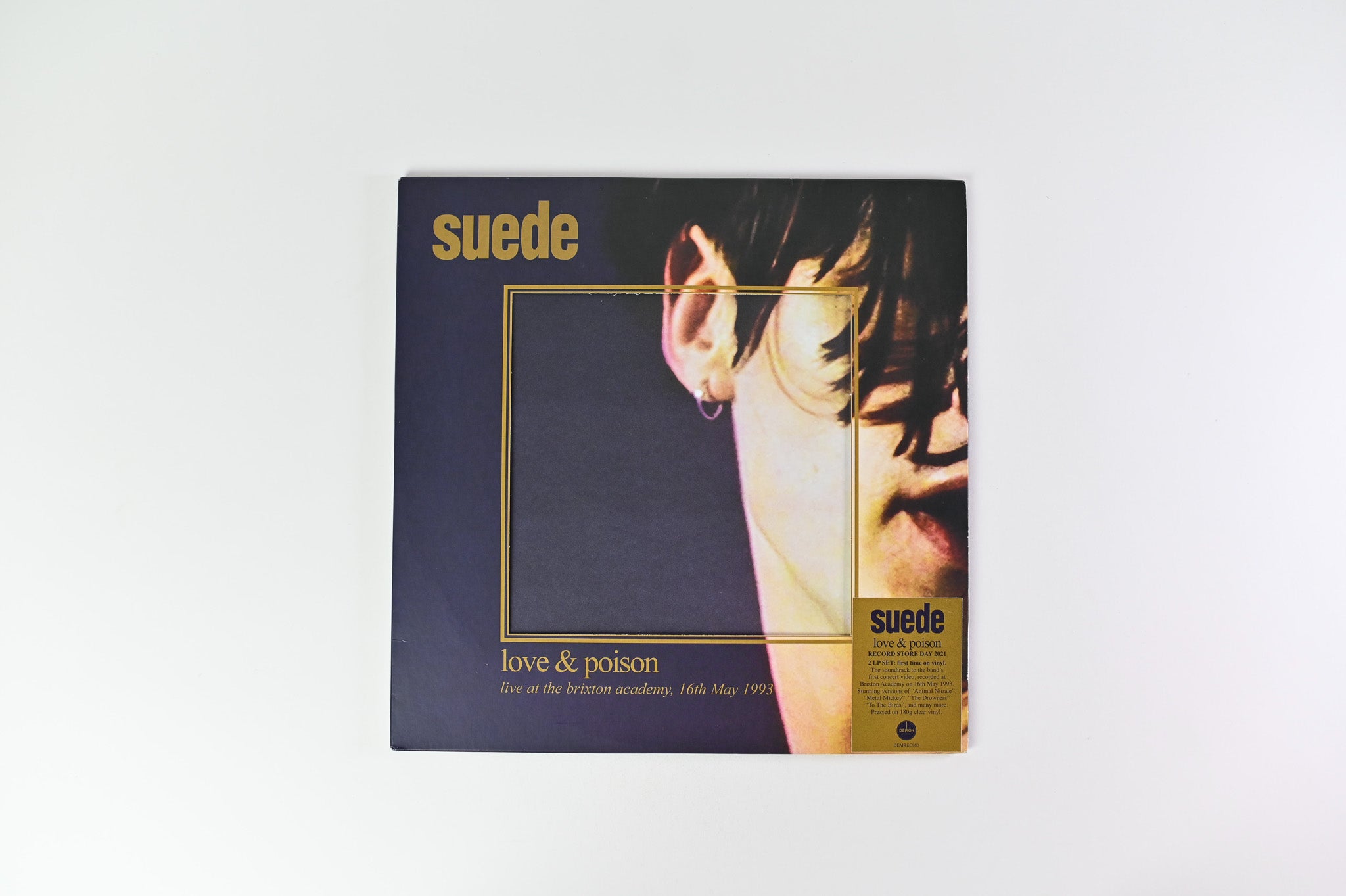 Suede - Love & Poison (Live At The Brixton Academy, 16th May 1993) on Demon Records Clear Vinyl