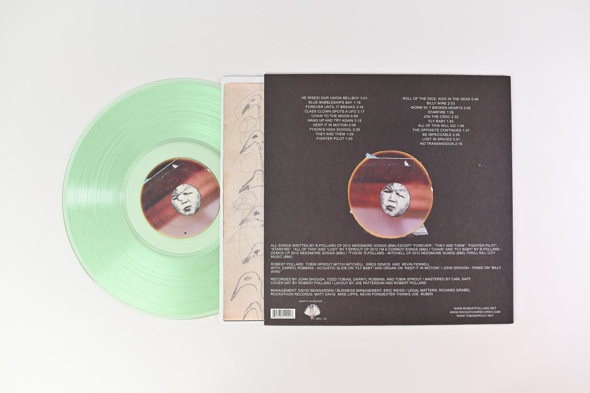 Guided By Voices - Class Clown Spots A UFO on GBV Inc. Green Coke Bottle Translucent Vinyl