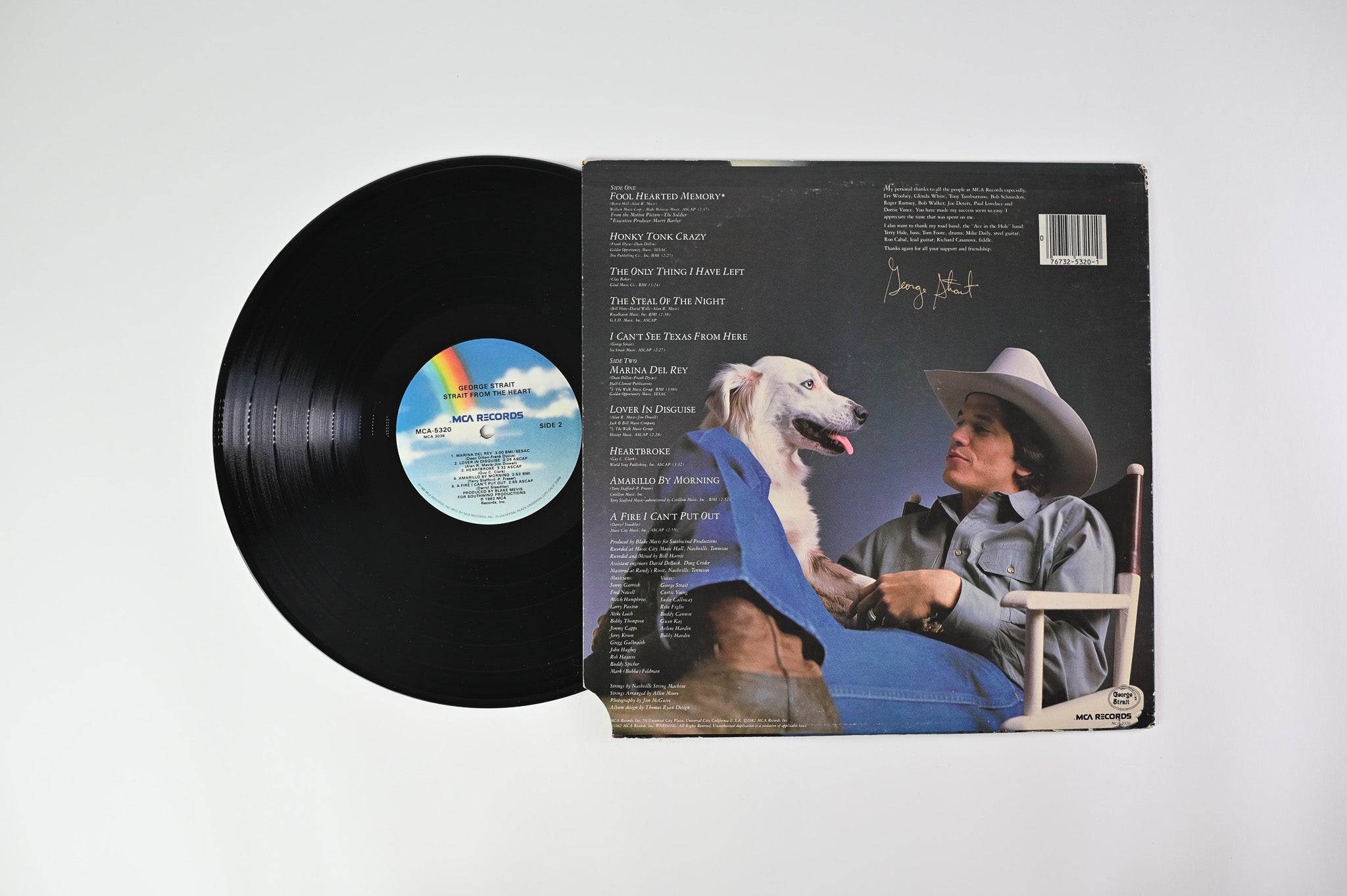 George Strait - Strait From The Heart on MCA Records