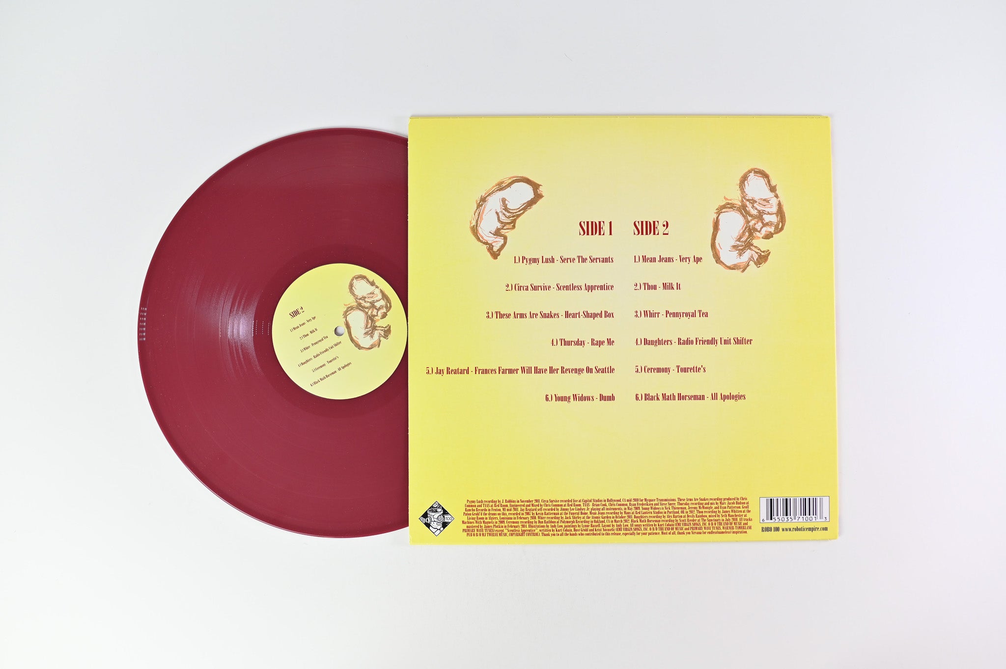 Various - In Utero: In Tribute on Robotic Empire Maroon Opaque Vinyl