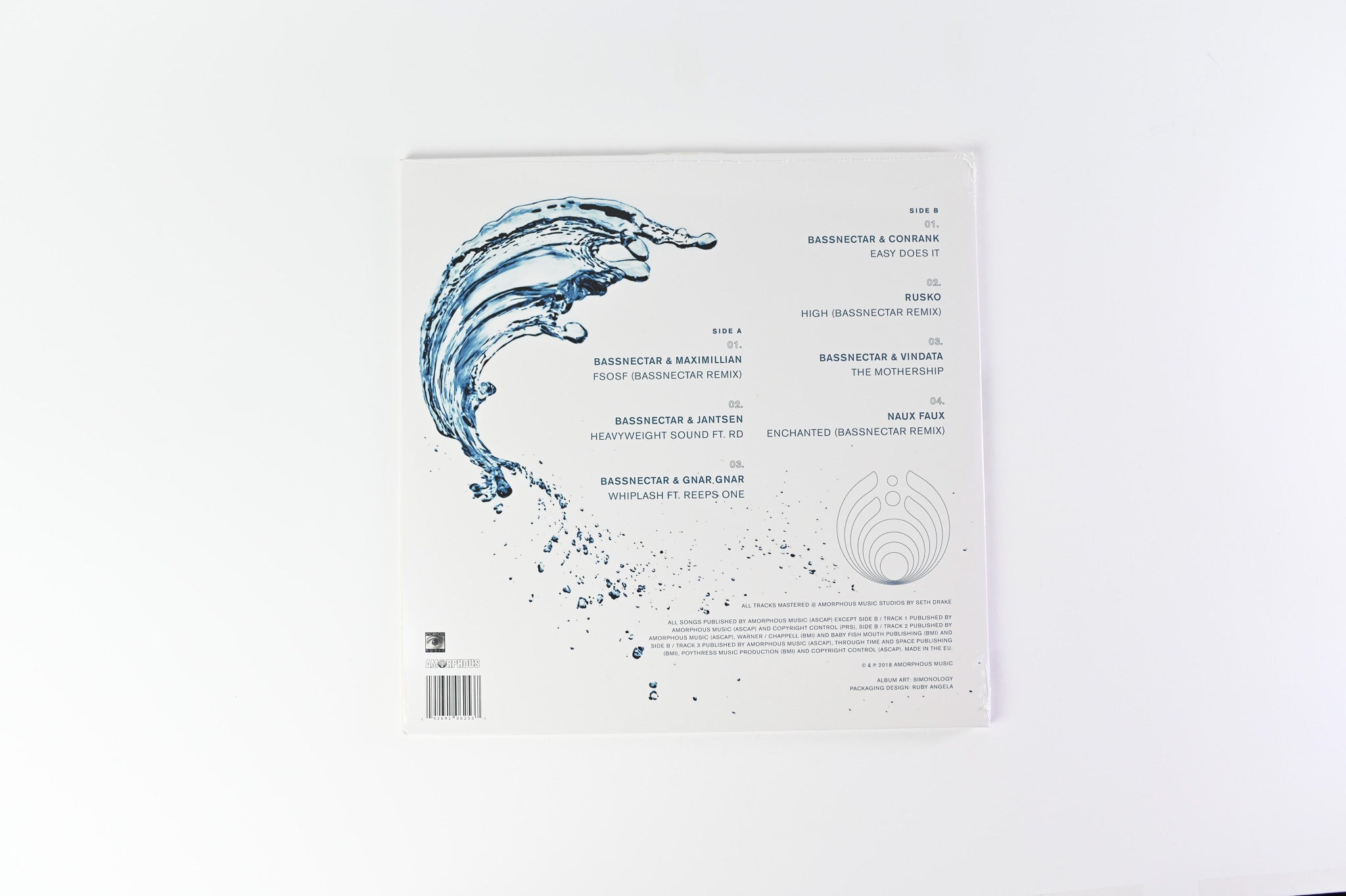 Bassnectar - Reflective - Part 3 on Amorphous Music Ltd Blue Vinyl Sealed