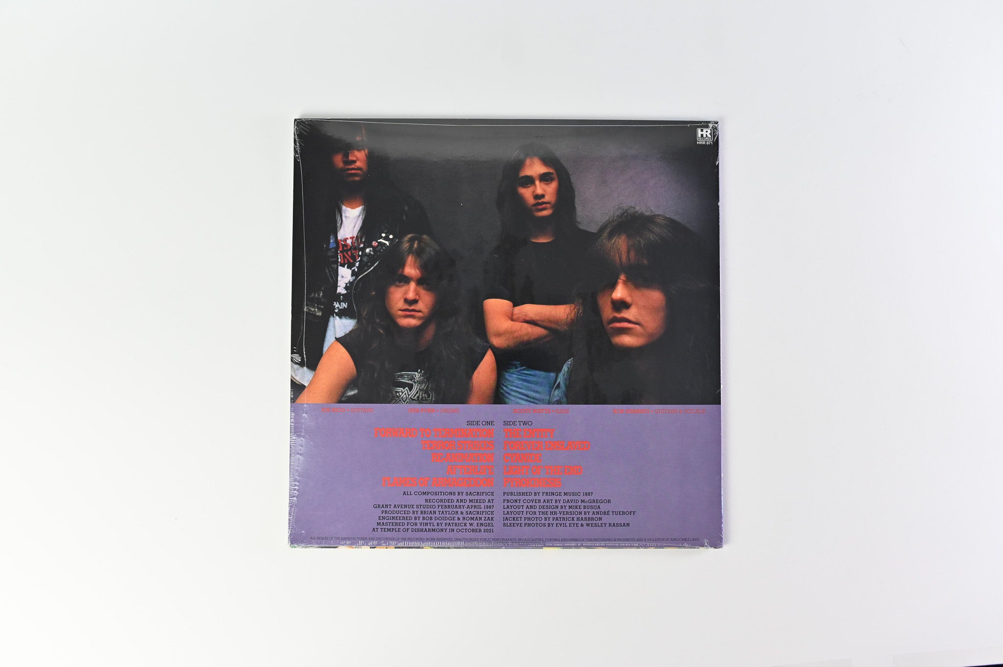 Sacrifice - Forward To Termination on High Roller Ltd Doublemint Green Vinyl Reissue Sealed