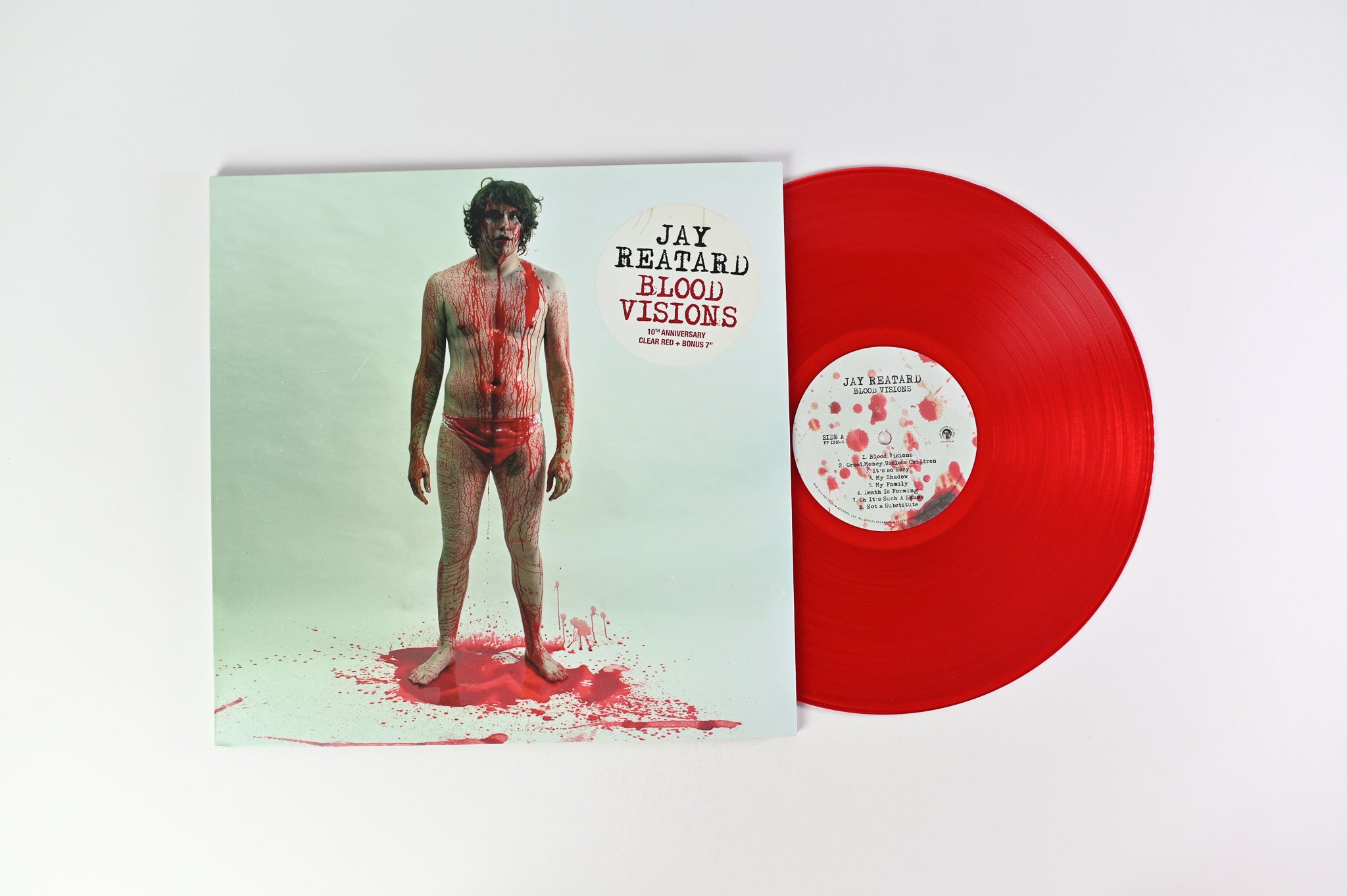 Jay Reatard - Blood Visions on Fat Possum Records Clear Red Vinyl