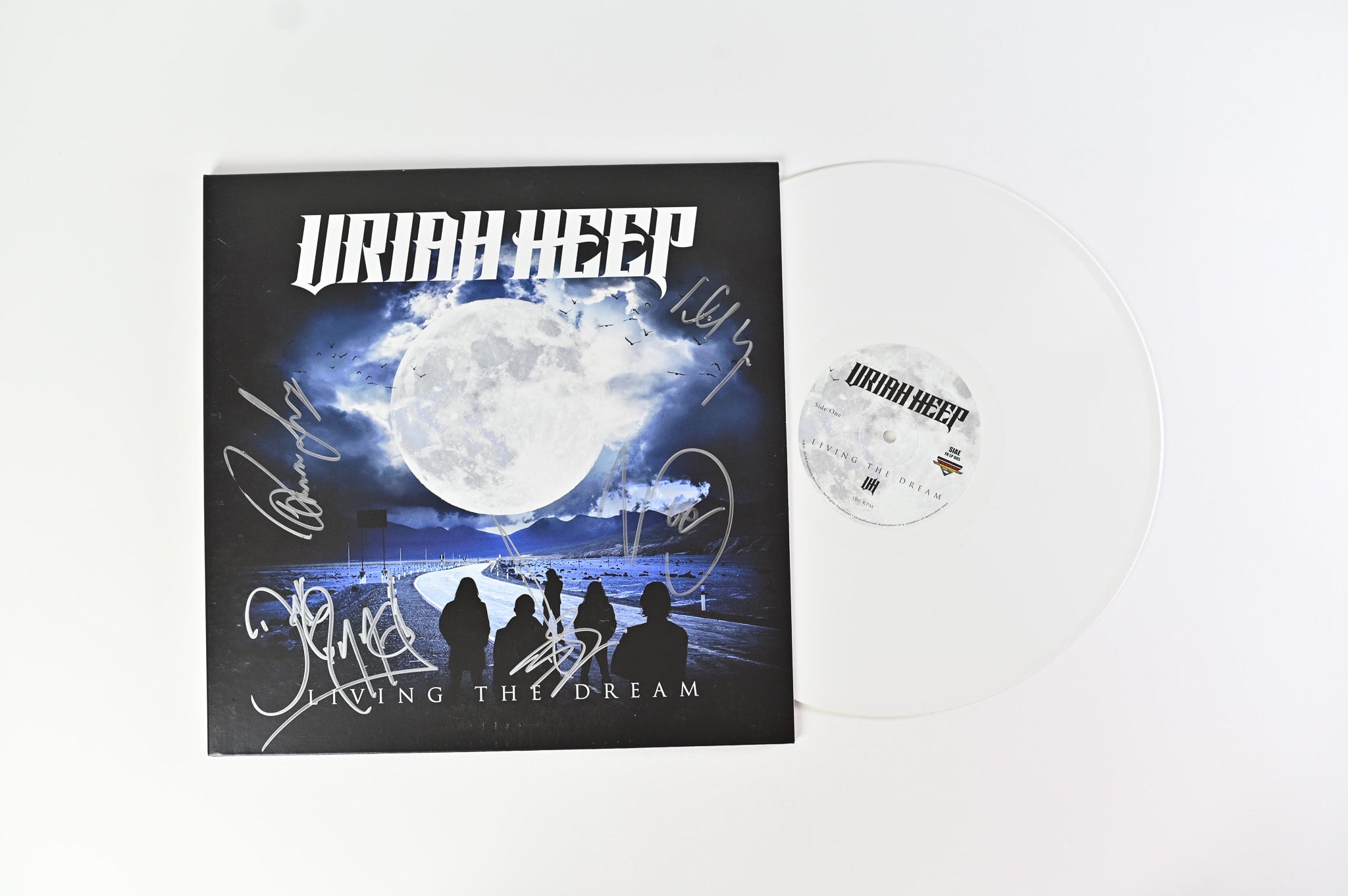 Uriah Heep - Living The Dream on Frontiers Music SRL - White Vinyl - Signed