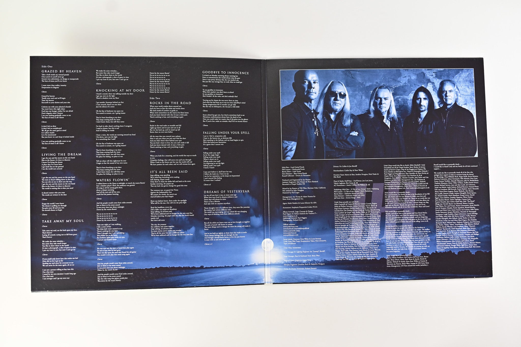 Uriah Heep - Living The Dream on Frontiers Music SRL - White Vinyl - Signed