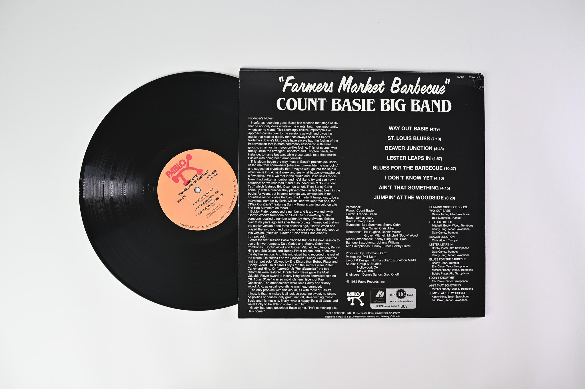 Count Basie Big Band - Farmers Market Barbecue on Analogue Productions - 2-lp 45 RPM