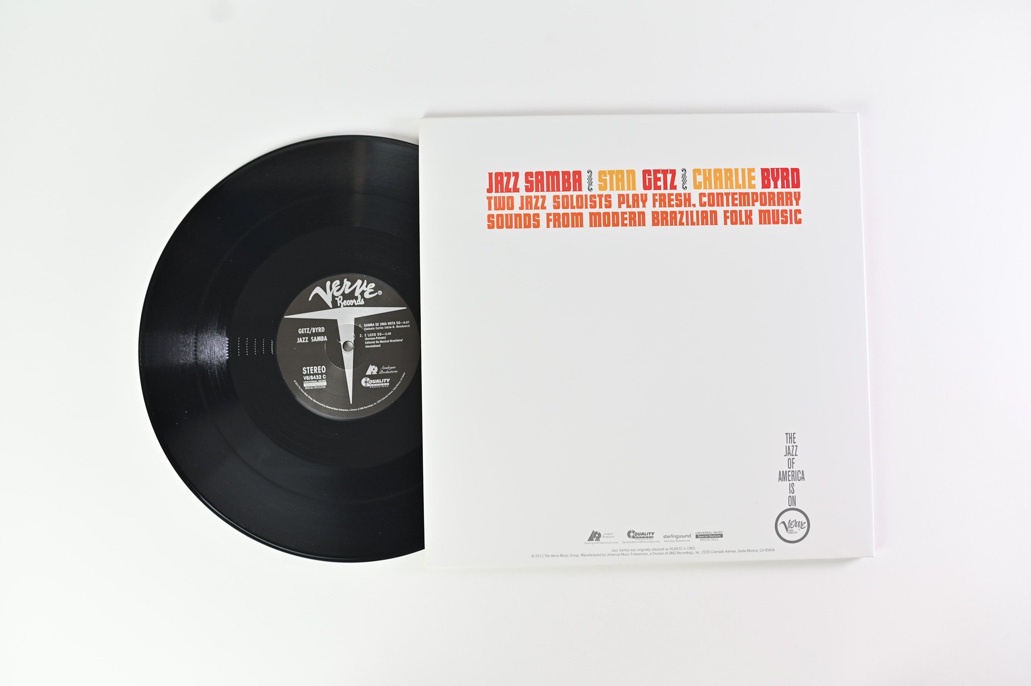 Stan Getz - Jazz Samba on Analogue Productions - 2-lp 45 RPM 200g
