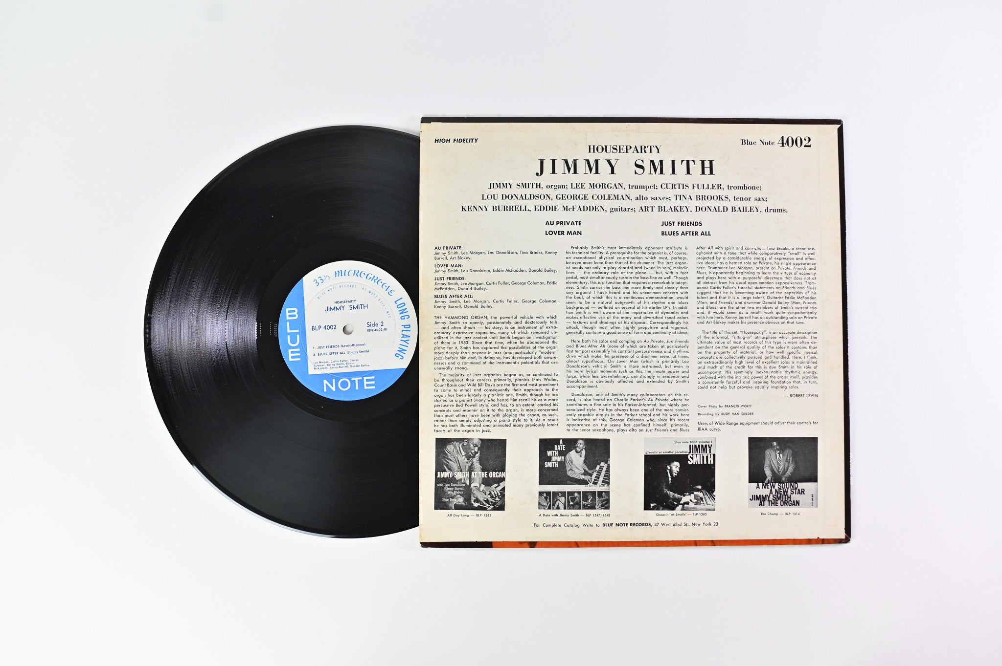 Jimmy Smith - House Party on Blue Note – BLP 4002 - 47 W. 63rd