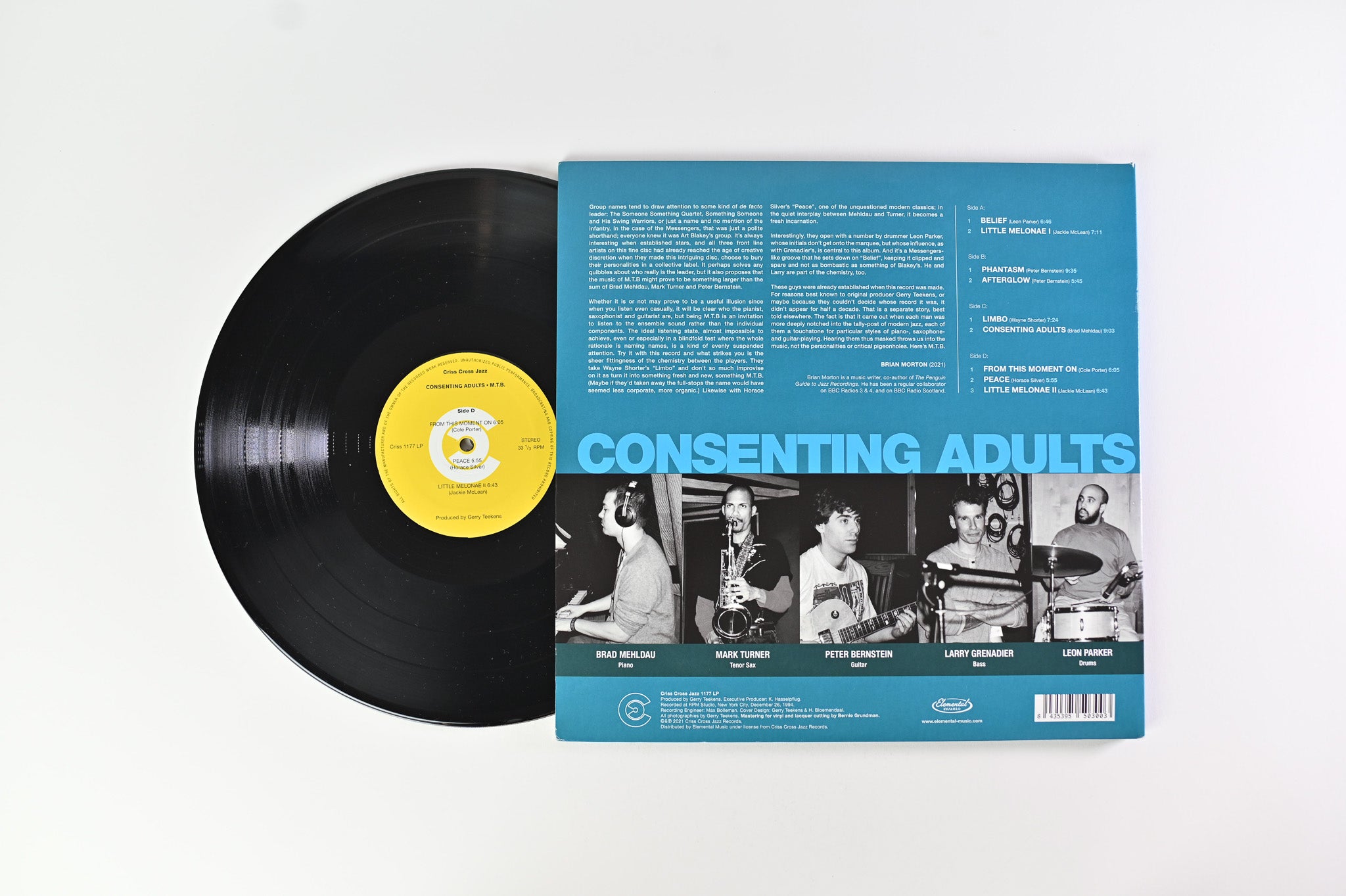 M.T.B. - Consenting Adults on Criss Cross Jazz RSD 2021 180 Gram Reissue