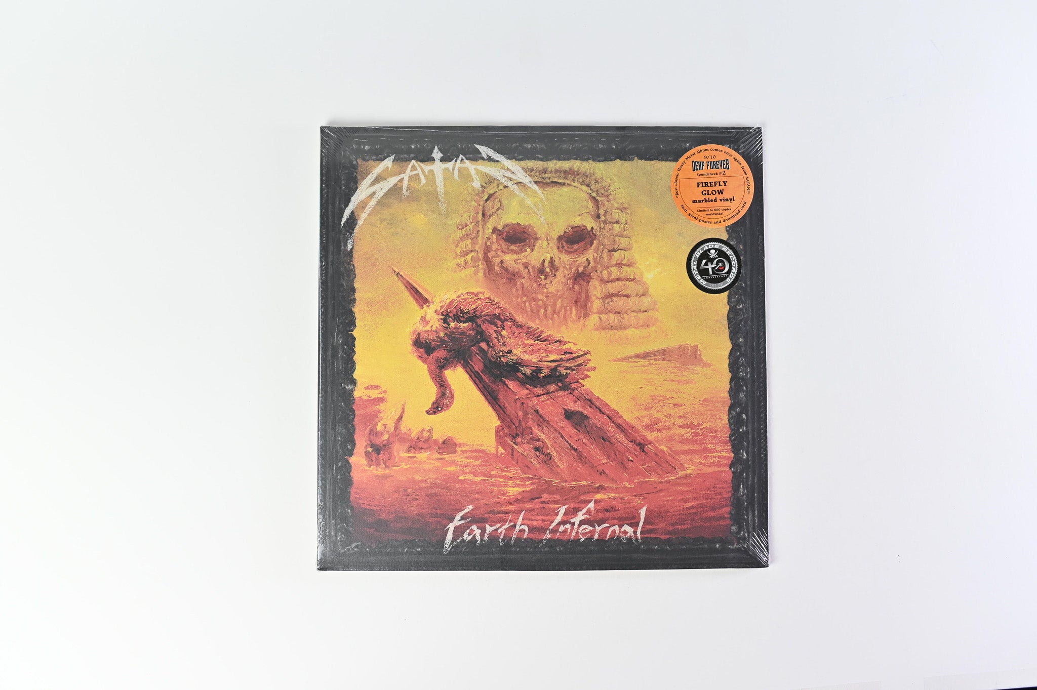 Satan - Earth Infernal on Metal Blade Limited Edition Firefly Glow Vinyl Sealed