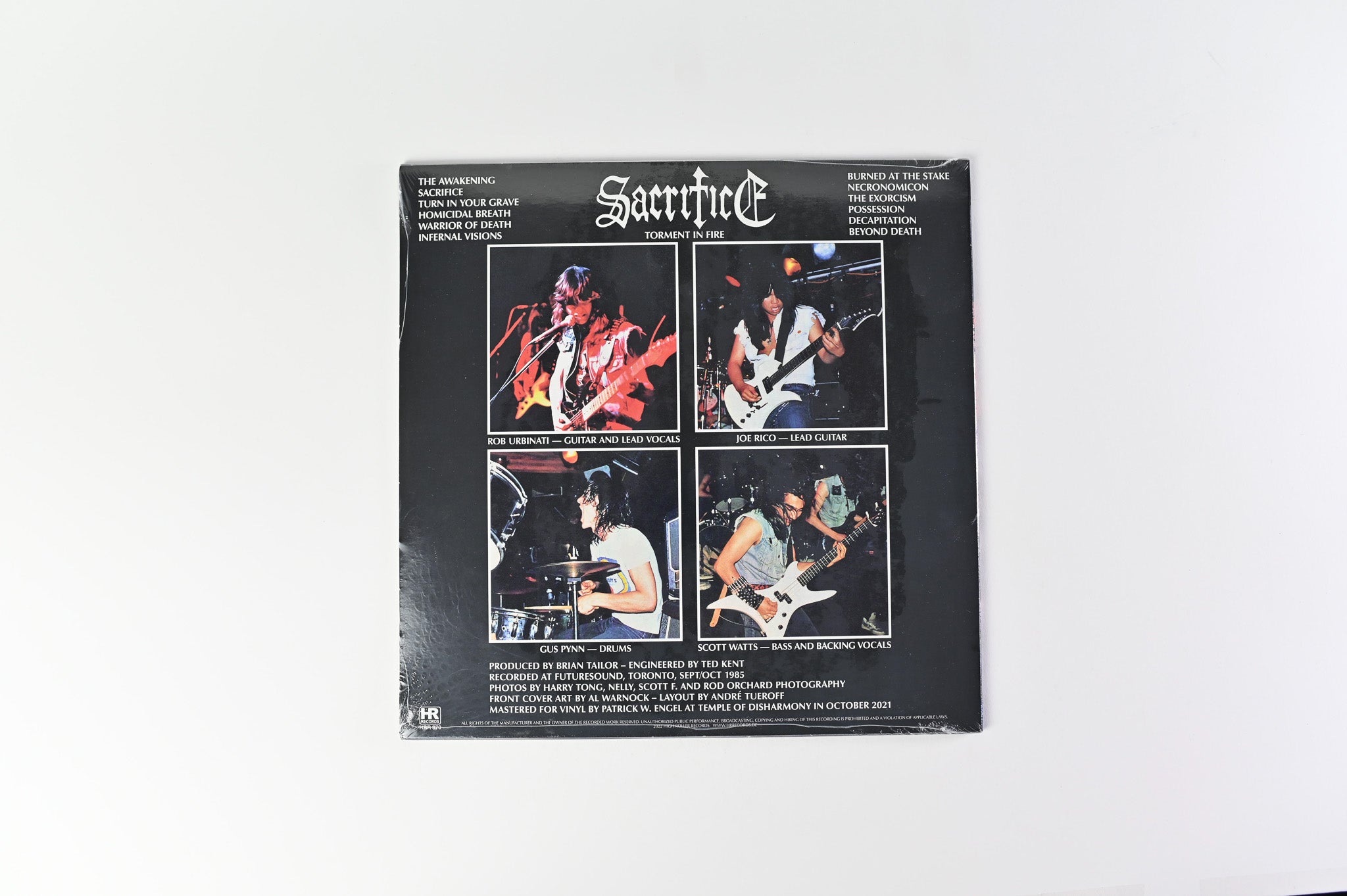 Sacrifice - Torment In Fire on High Roller Records Ltd Oxblood Vinyl Reissue Sealed