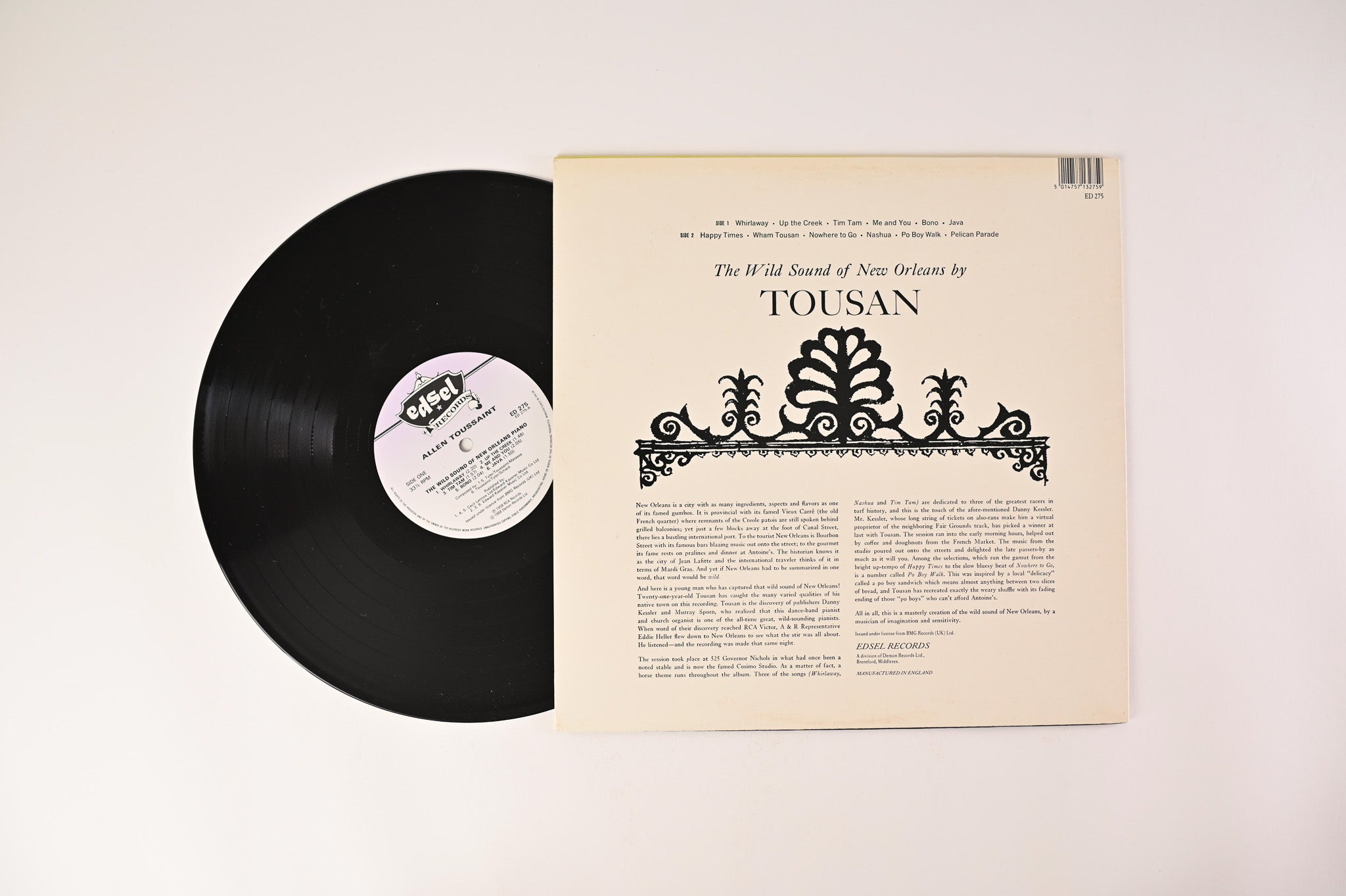 Tousan - The Wild Sound Of New Orleans By Tousan on Edsel Reissue