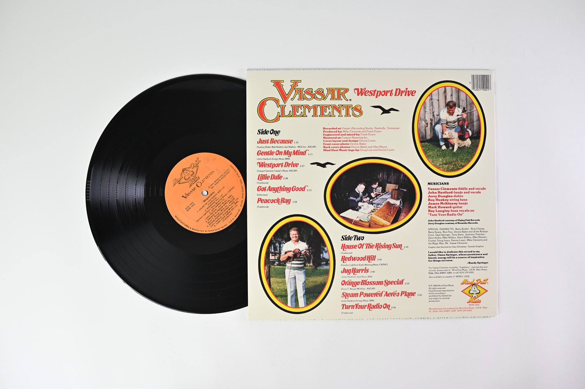Vassar Clements - Westport Drive on Mind Dust Music