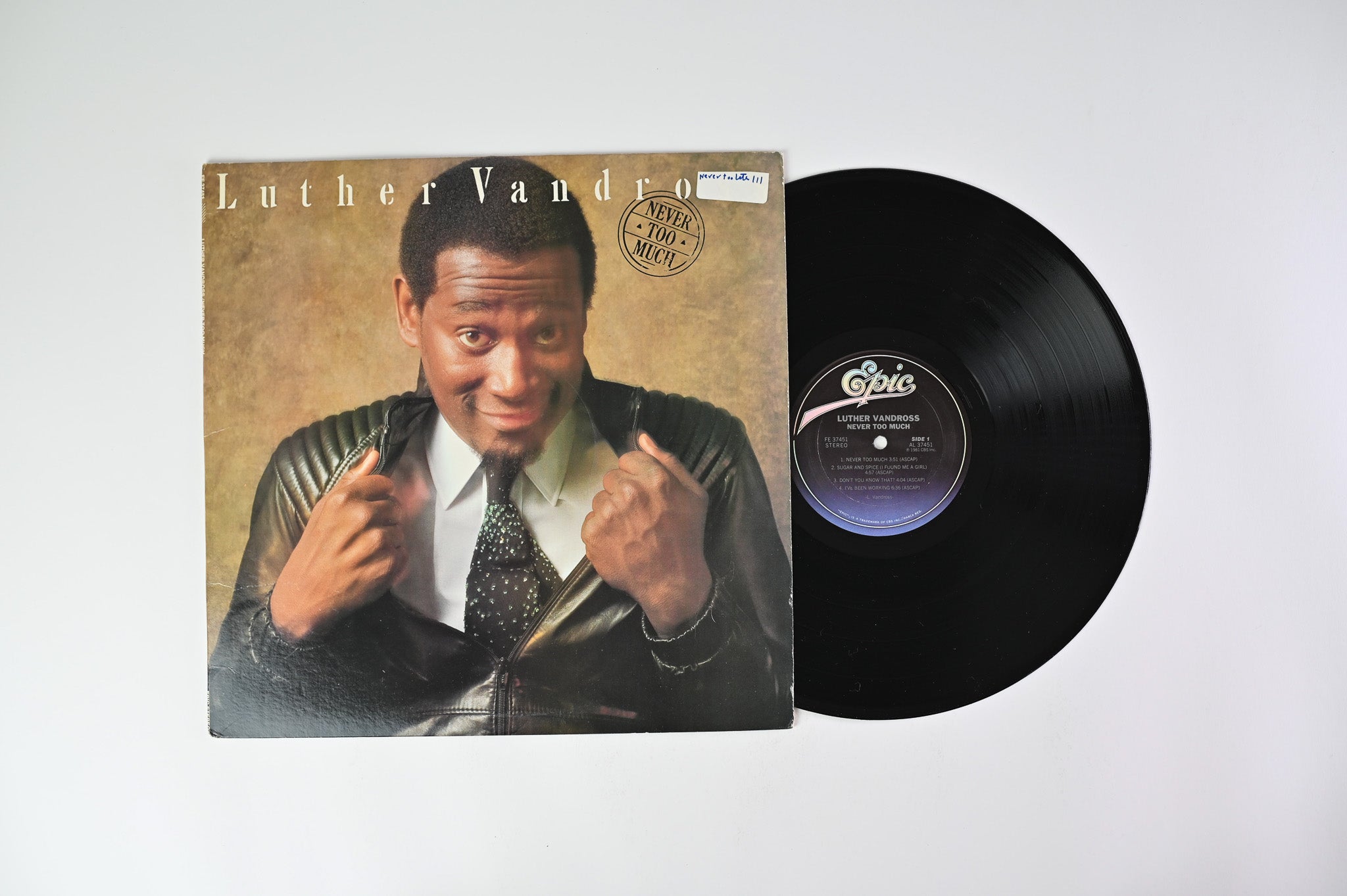 Luther Vandross - Never Too Much on Epic