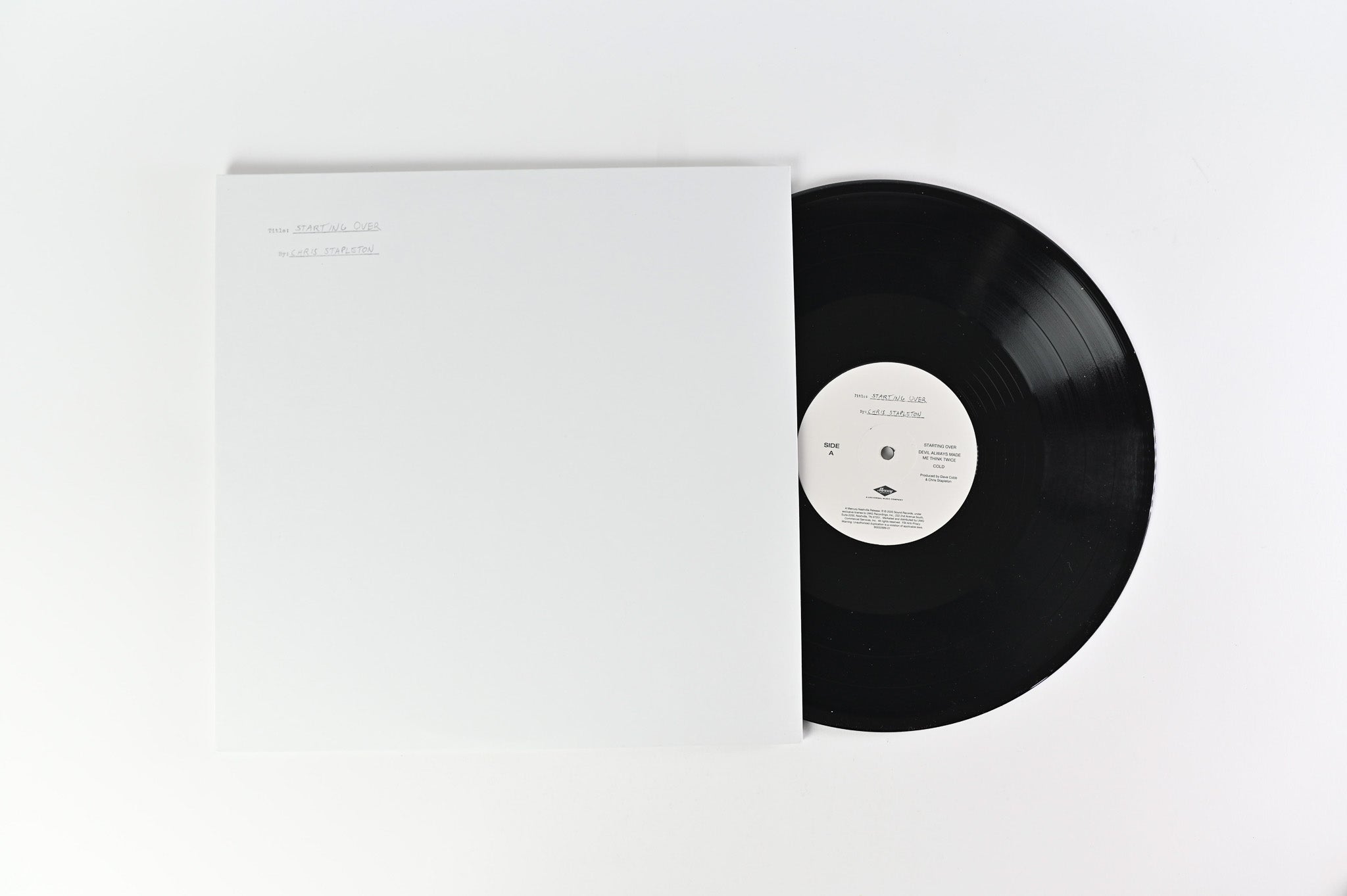 Chris Stapleton - Starting Over on Mercury Nashville