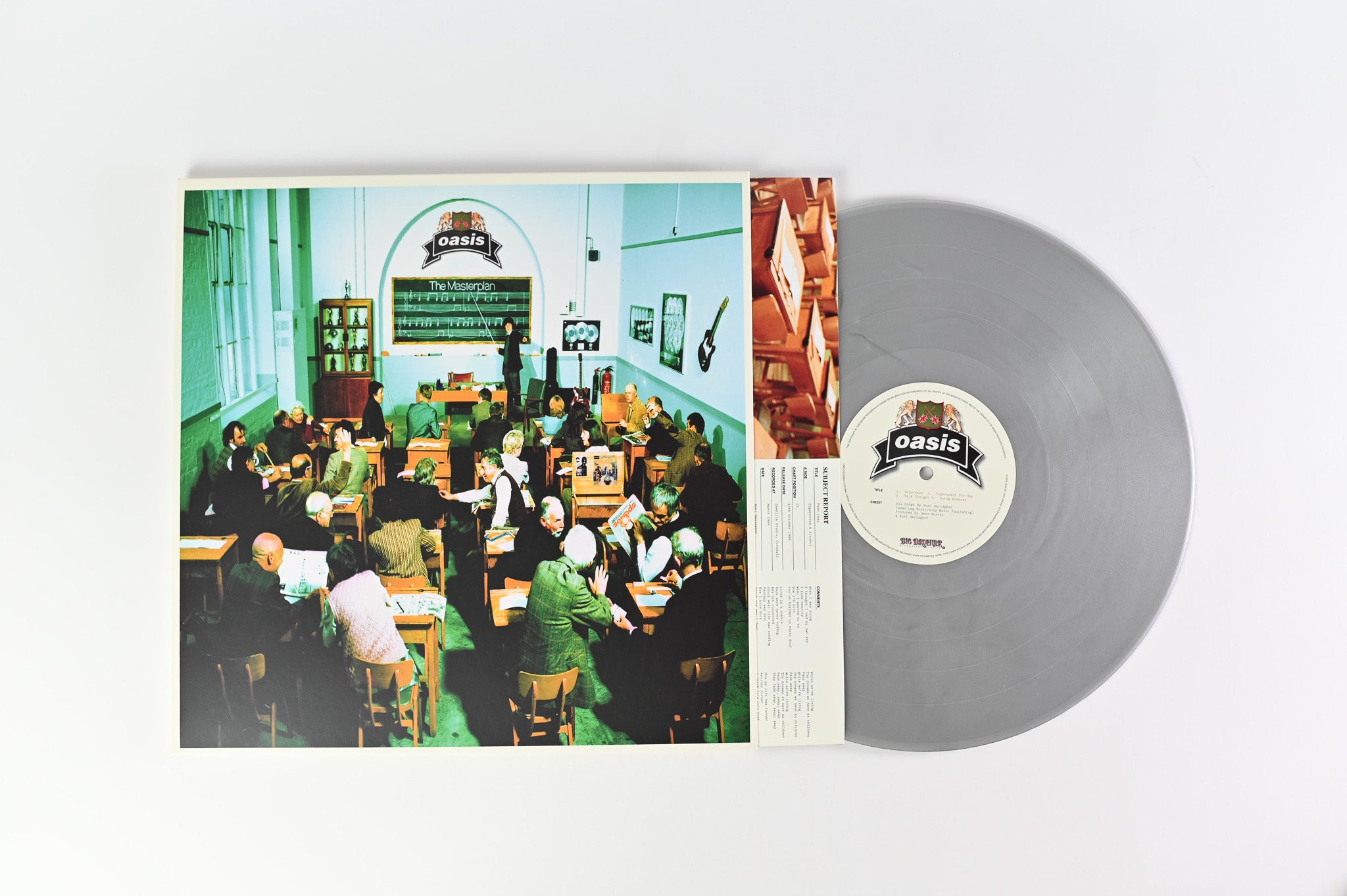 Oasis - The Masterplan Reissue on Big Brother Silver Vinyl