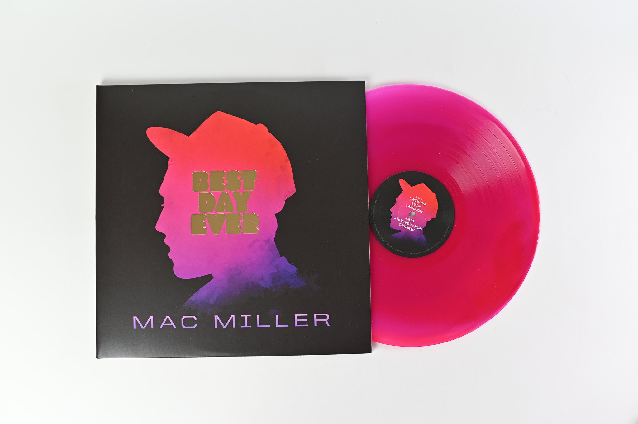 Mac Miller - Best Day Ever Reissue on Rostrum Records Purple/Pink/Red Vinyl