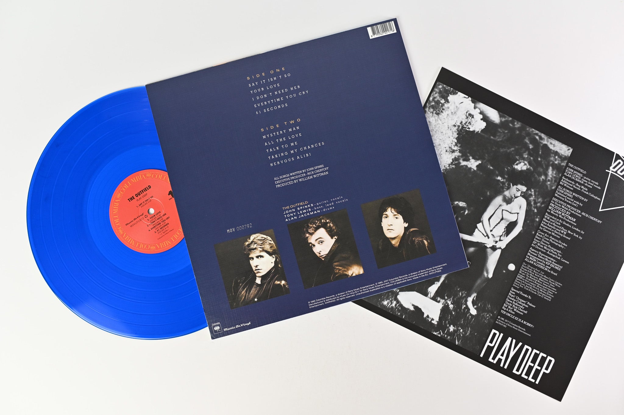 The Outfield - Play Deep on Music On Vinyl Ltd Numbered Blue Translucent Reissue