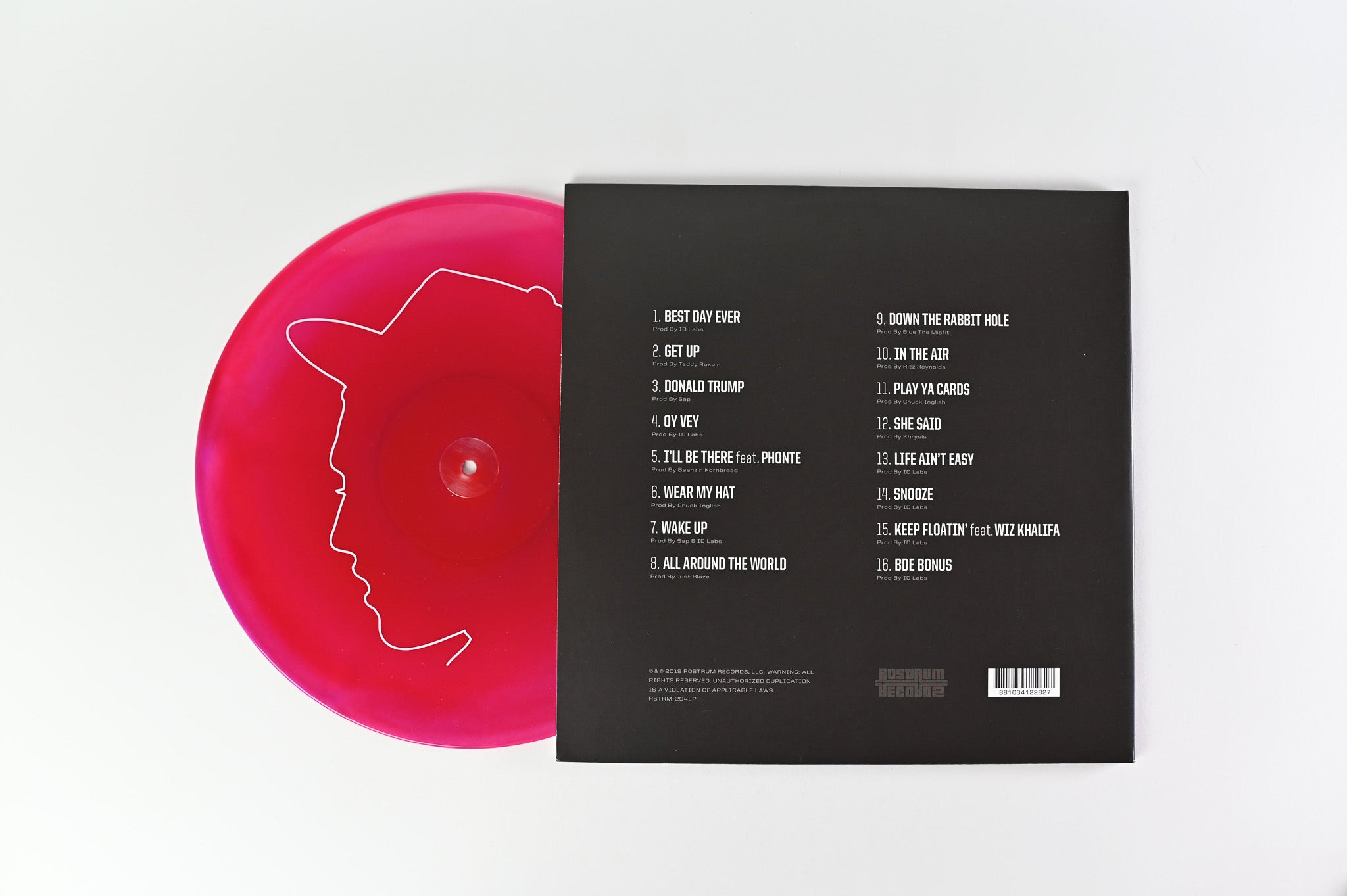 Mac Miller - Best Day Ever Reissue on Rostrum Records Purple/Pink/Red Vinyl