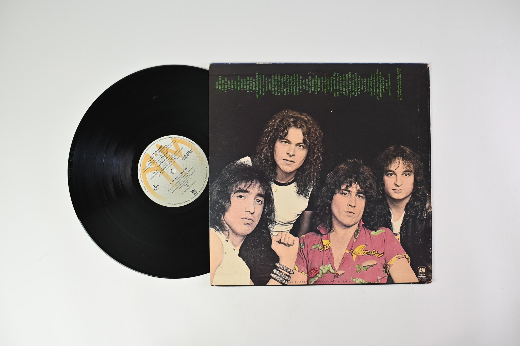 Y & T - Earthshaker, 1981 A&M Records AMP-28046 Japan LP + OBI