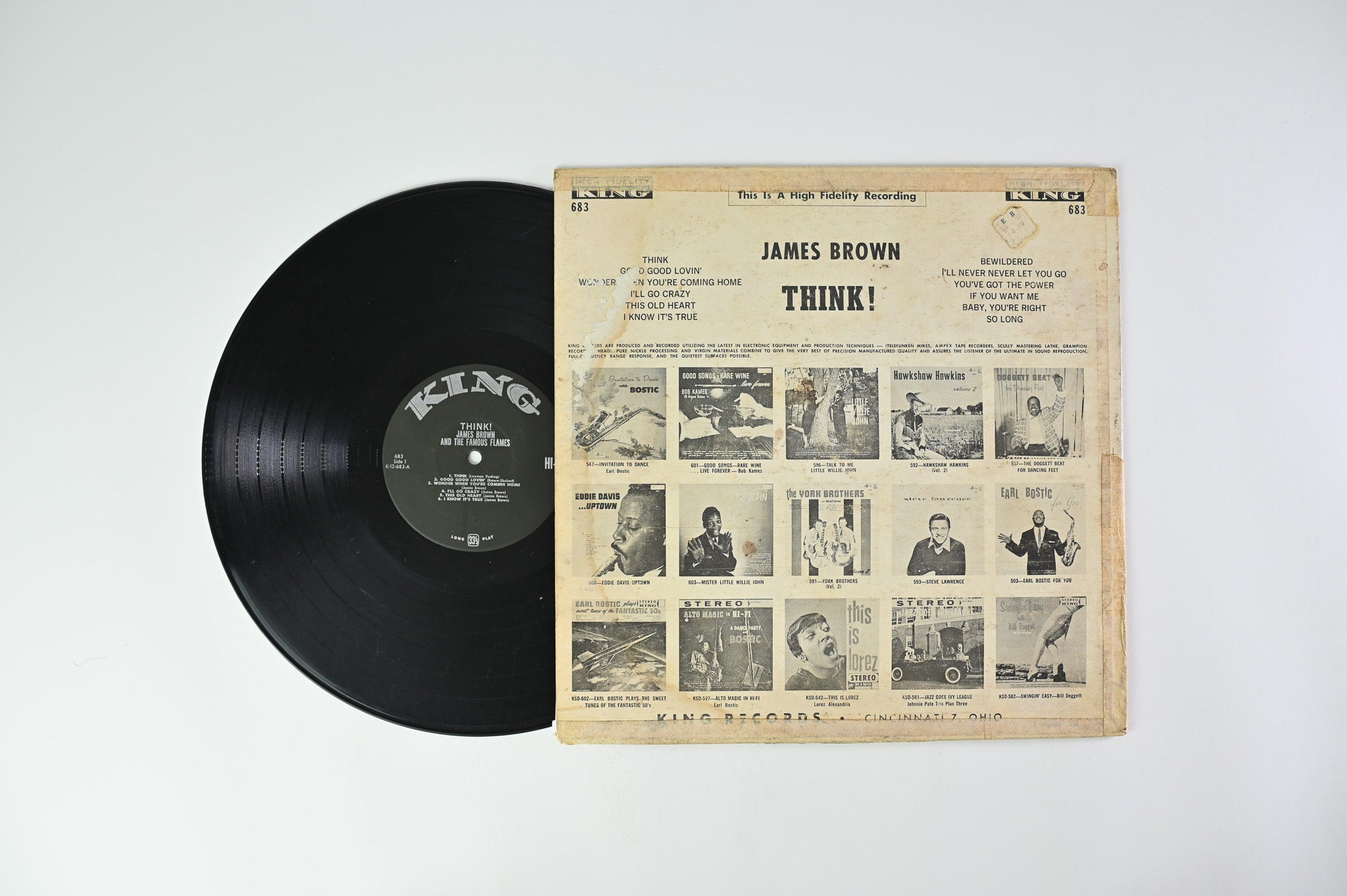 James Brown & The Famous Flames - Think! on King Baby Cover