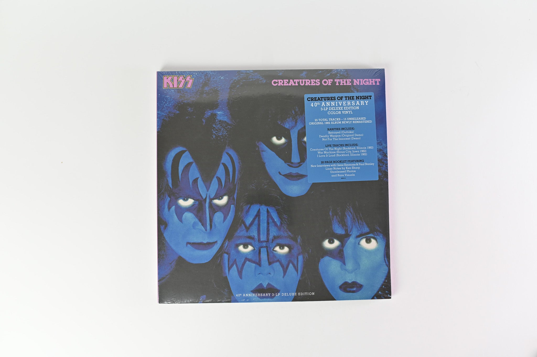 Kiss - Creatures Of The Night SEALED Deluxe Edition Reissue on Casablanca Blue Vinyl