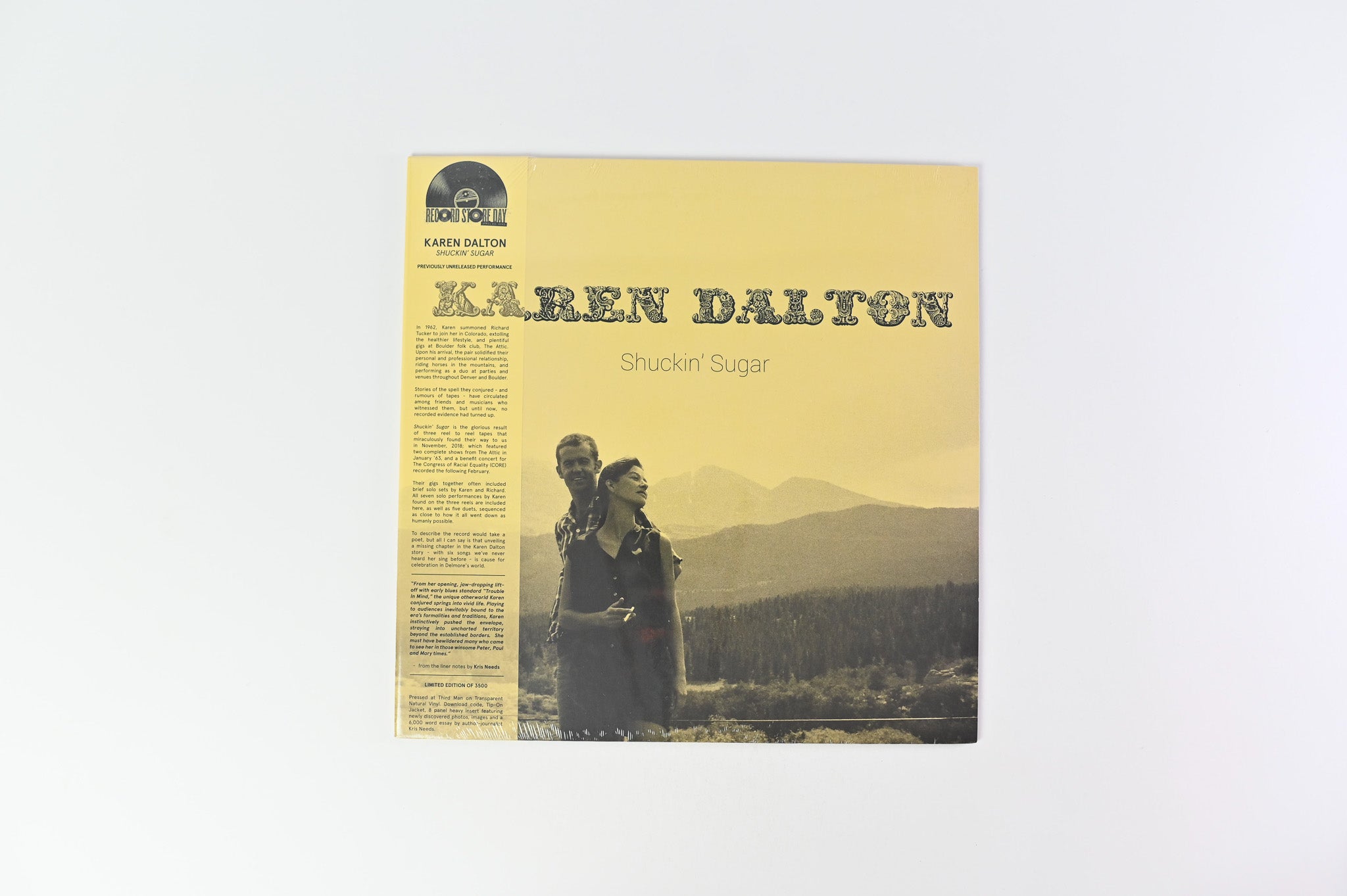 Karen Dalton - Shuckin' Sugar on Delmore Ltd RSD Clear Vinyl Sealed