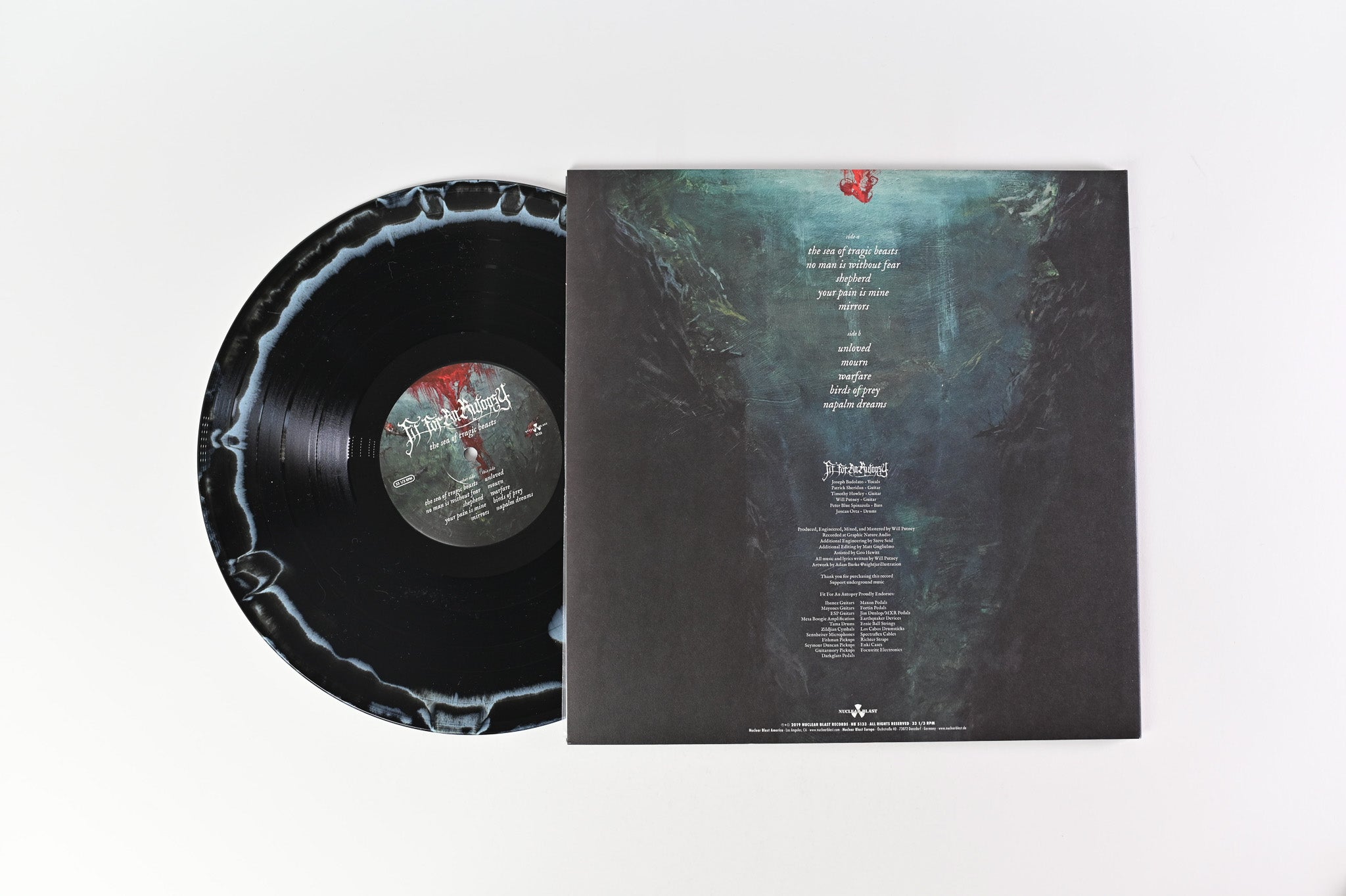 Fit For An Autopsy - The Sea Of Tragic Beasts Limited Edition on Nuclear Blast Blue w/ Black Swirl Vinyl