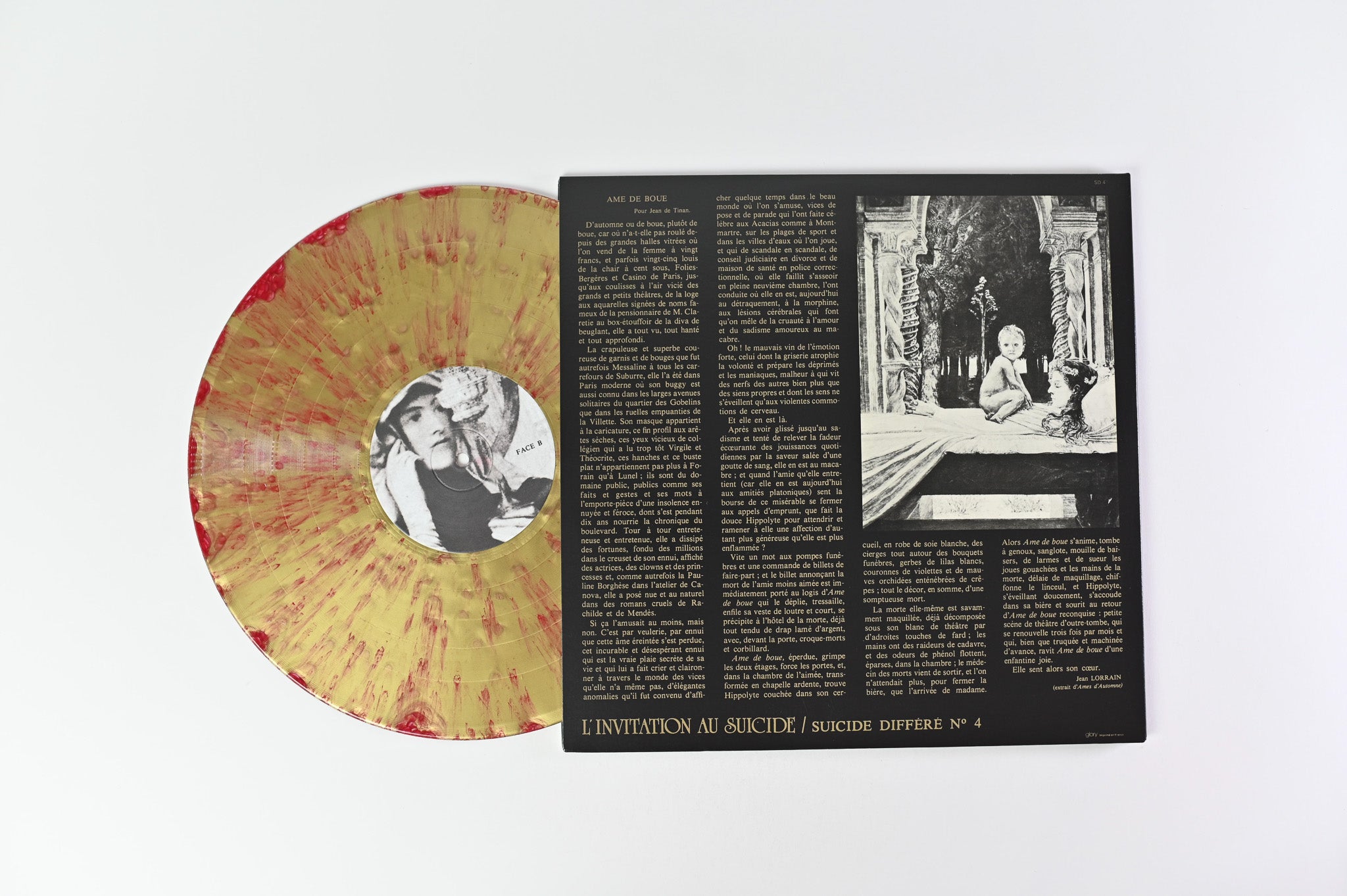 Christian Death - Deathwish on Cleopatra Ltd Red Gold Splatter Reissue