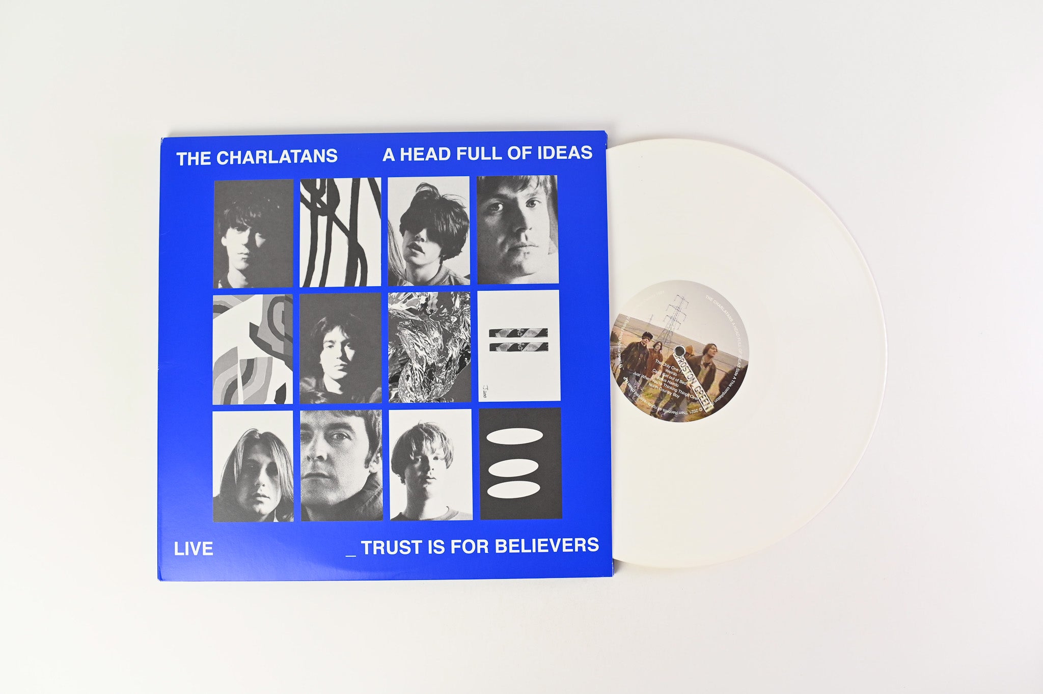 The Charlatans - A Head Full Of Ideas / Live _ Trust Is For Believers on Then Ltd White Vinyl