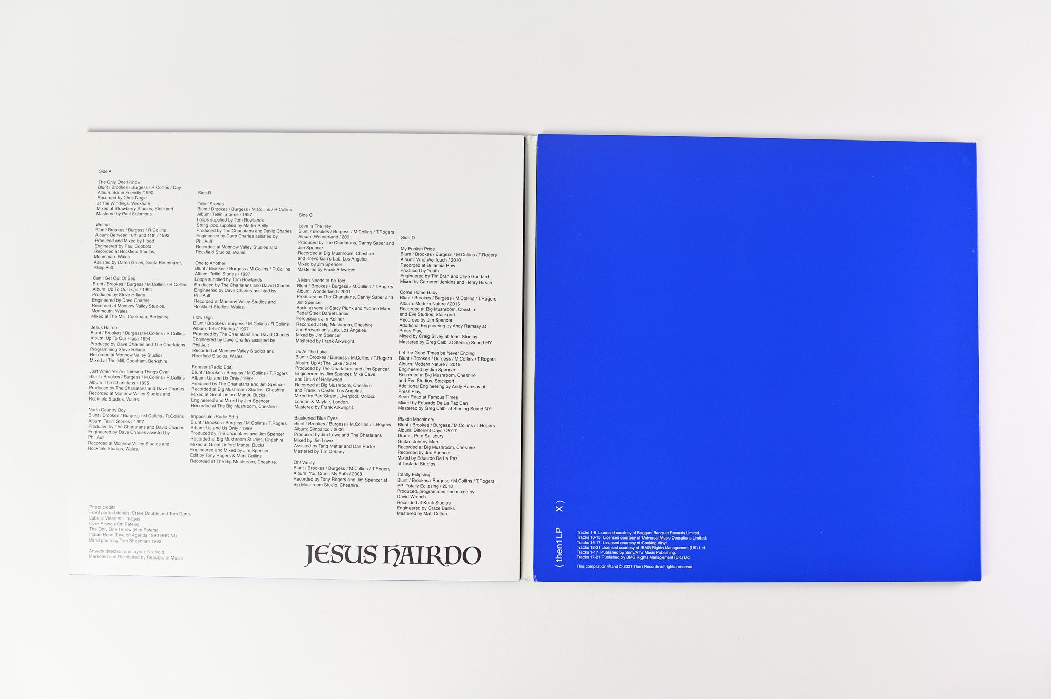 The Charlatans - A Head Full Of Ideas / Live _ Trust Is For Believers on Then Ltd White Vinyl