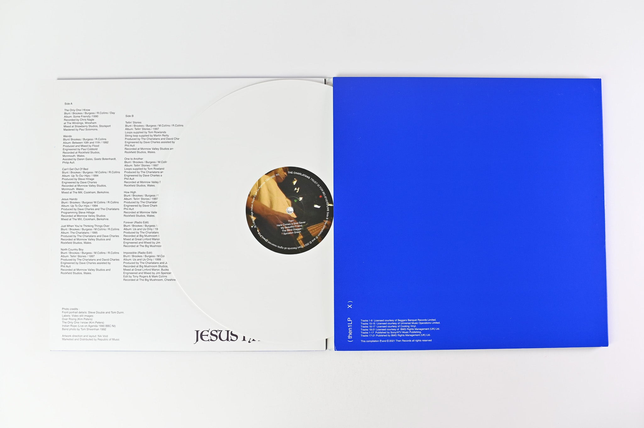 The Charlatans - A Head Full Of Ideas / Live _ Trust Is For Believers on Then Ltd White Vinyl