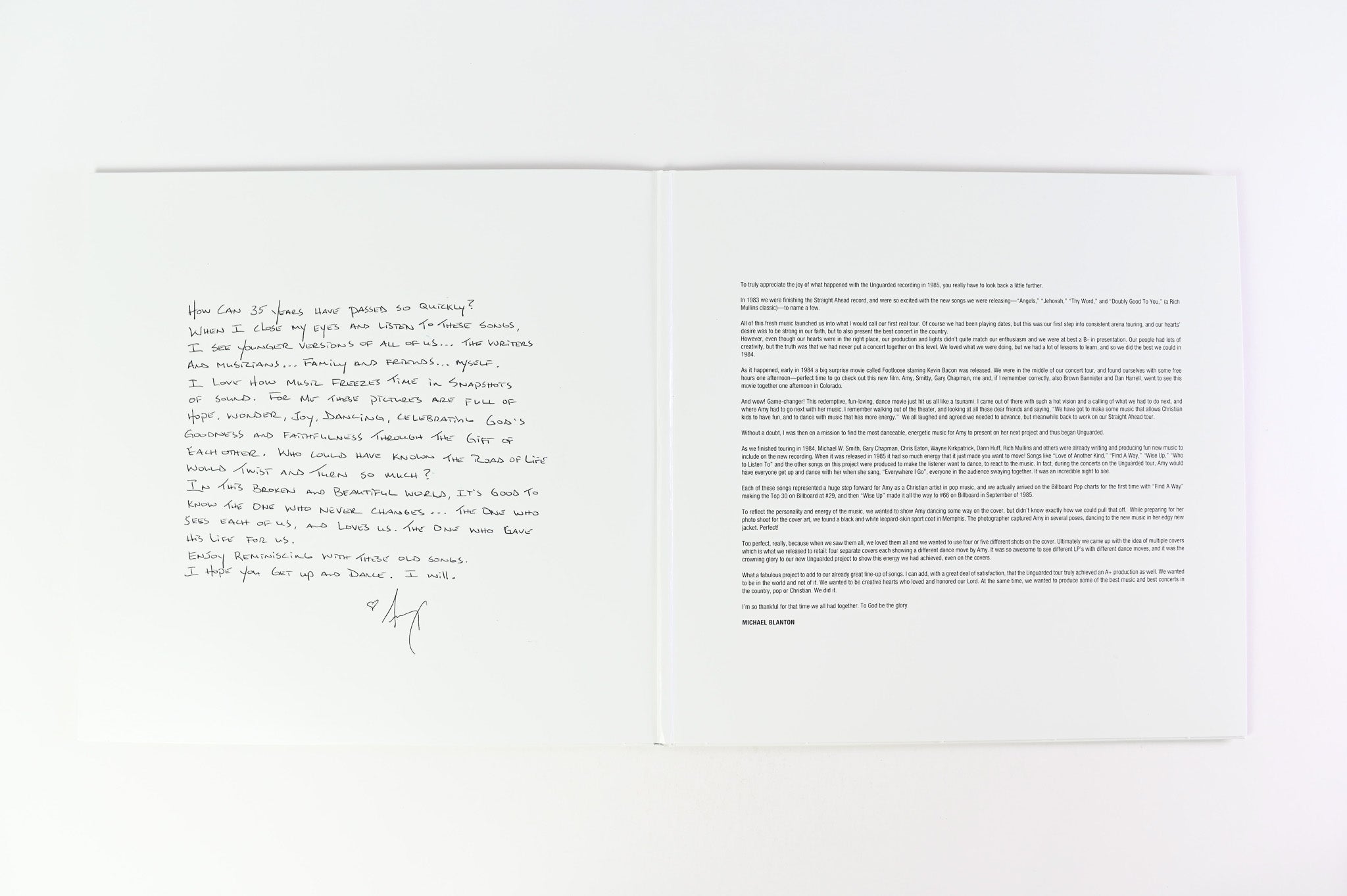 Amy Grant - Unguarded on AGP Ltd White Reissue
