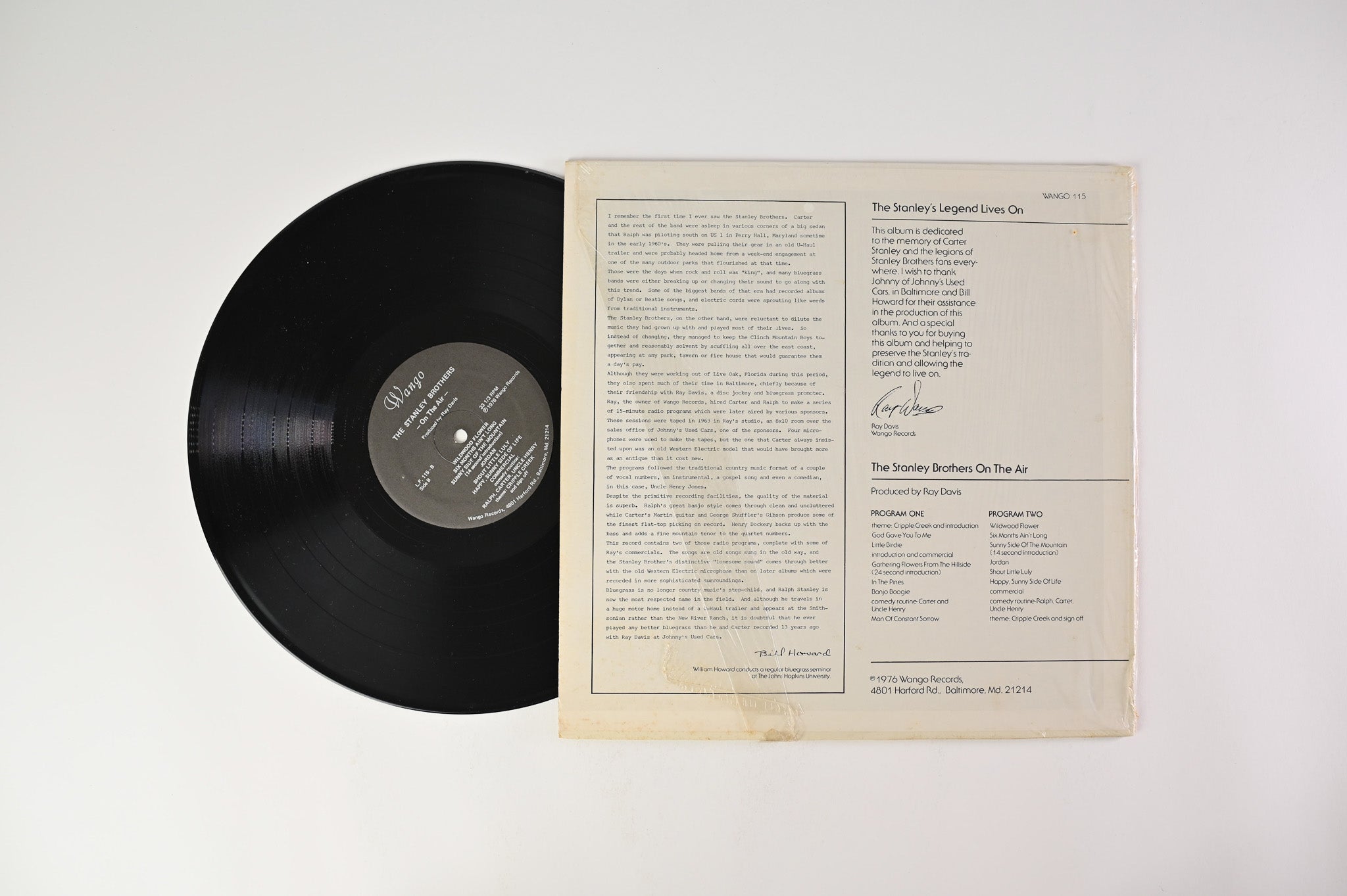 The Stanley Brothers - On The Air on Wango Records