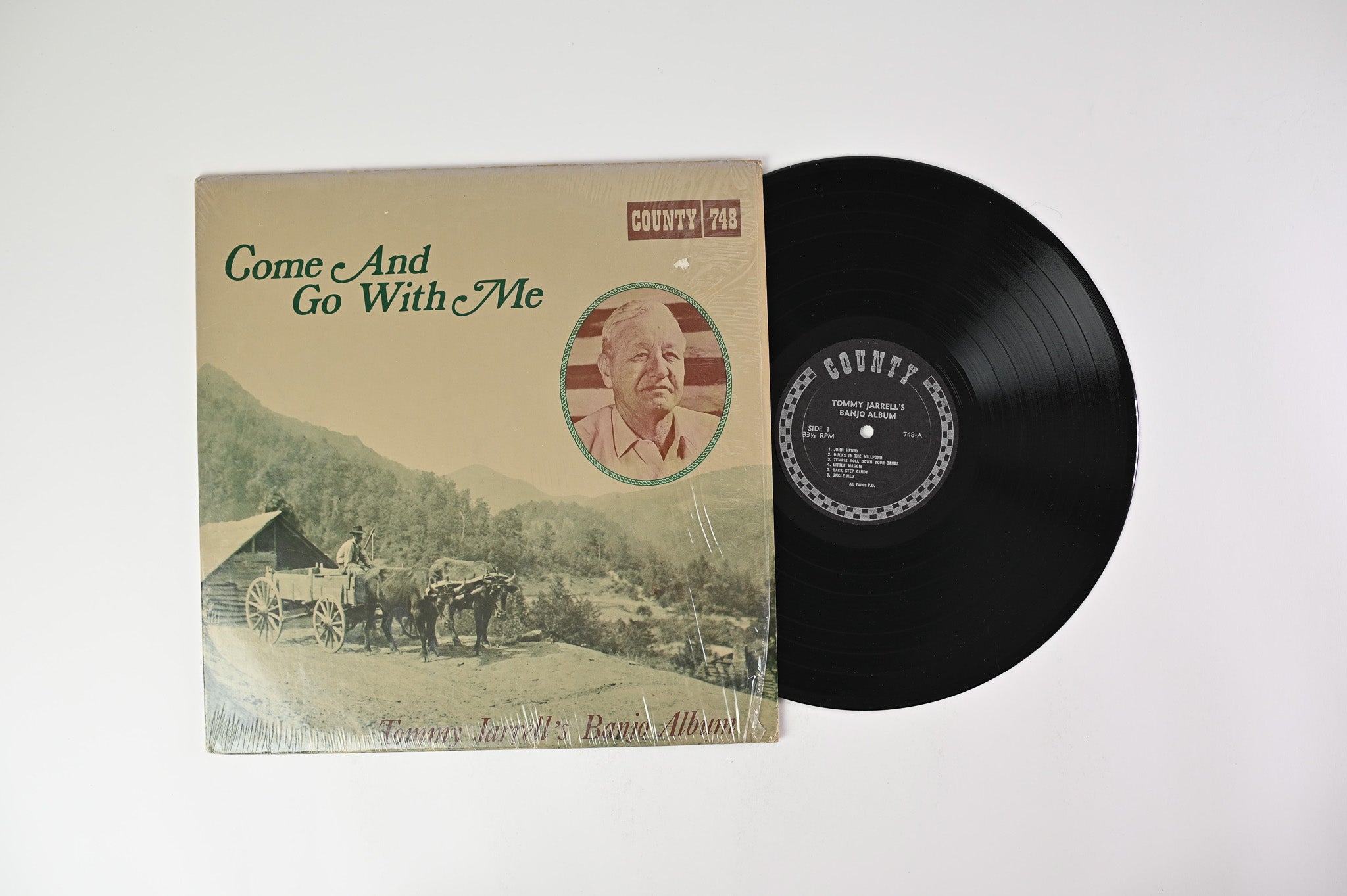 Tommy Jarrell - Come And Go With Me: Tommy Jarrell's Banjo Album on County Records