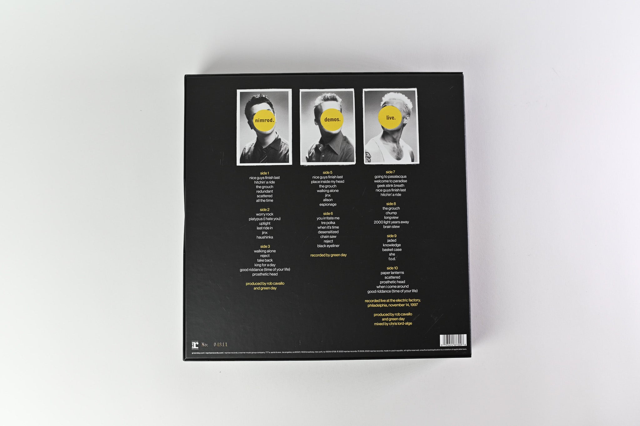 Green Day - Nimrod. XXV on Reprise Ltd Numbered Silver Vinyl Box Set