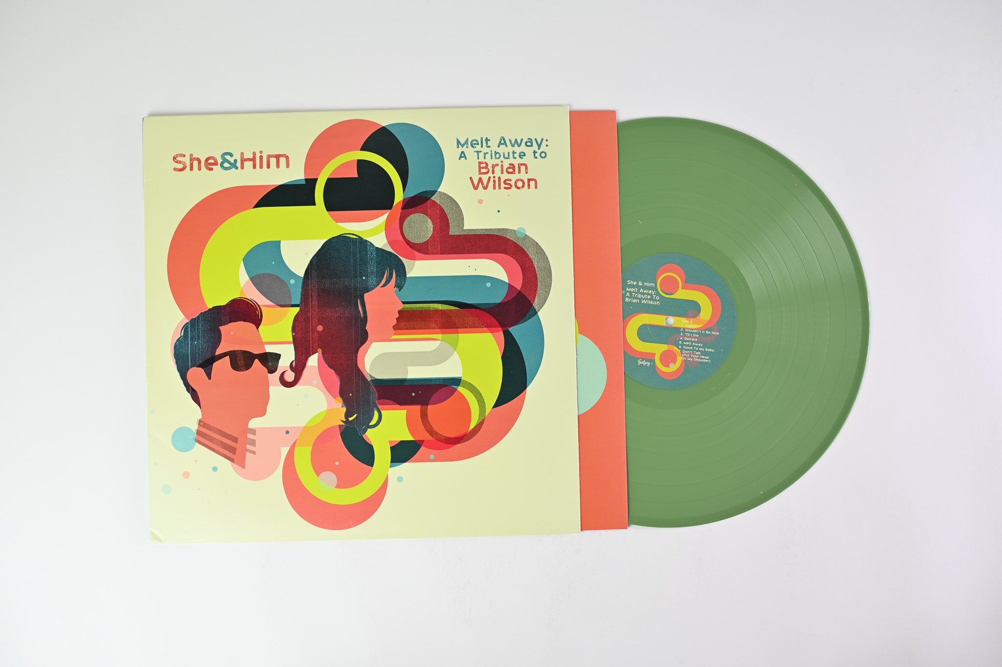 She & Him - Melt Away: A Tribute to Brian Wilson on Fantasy - Olive Vinyl