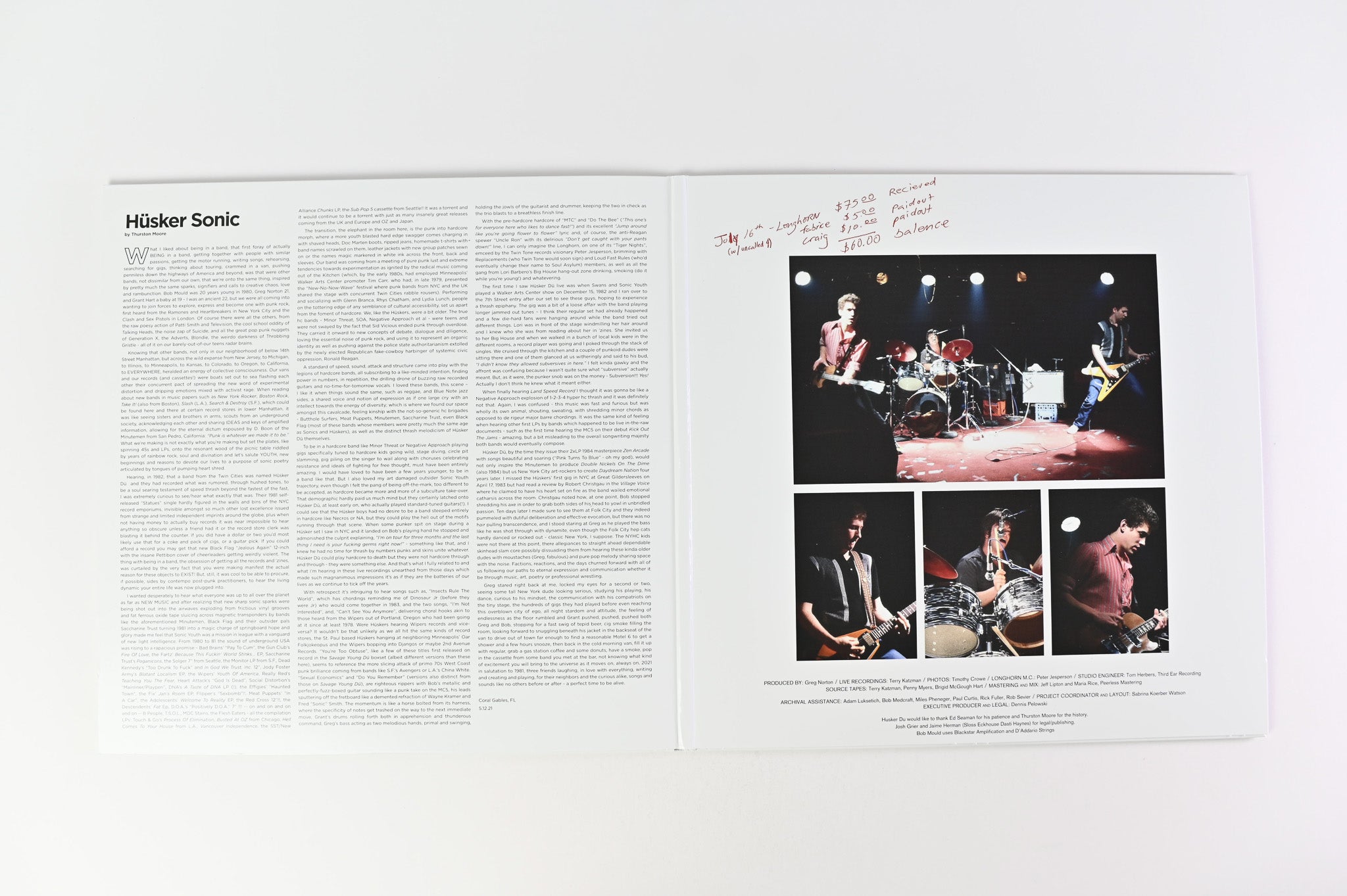 Hüsker Dü - Tonite Longhorn on Reflex RSD Release