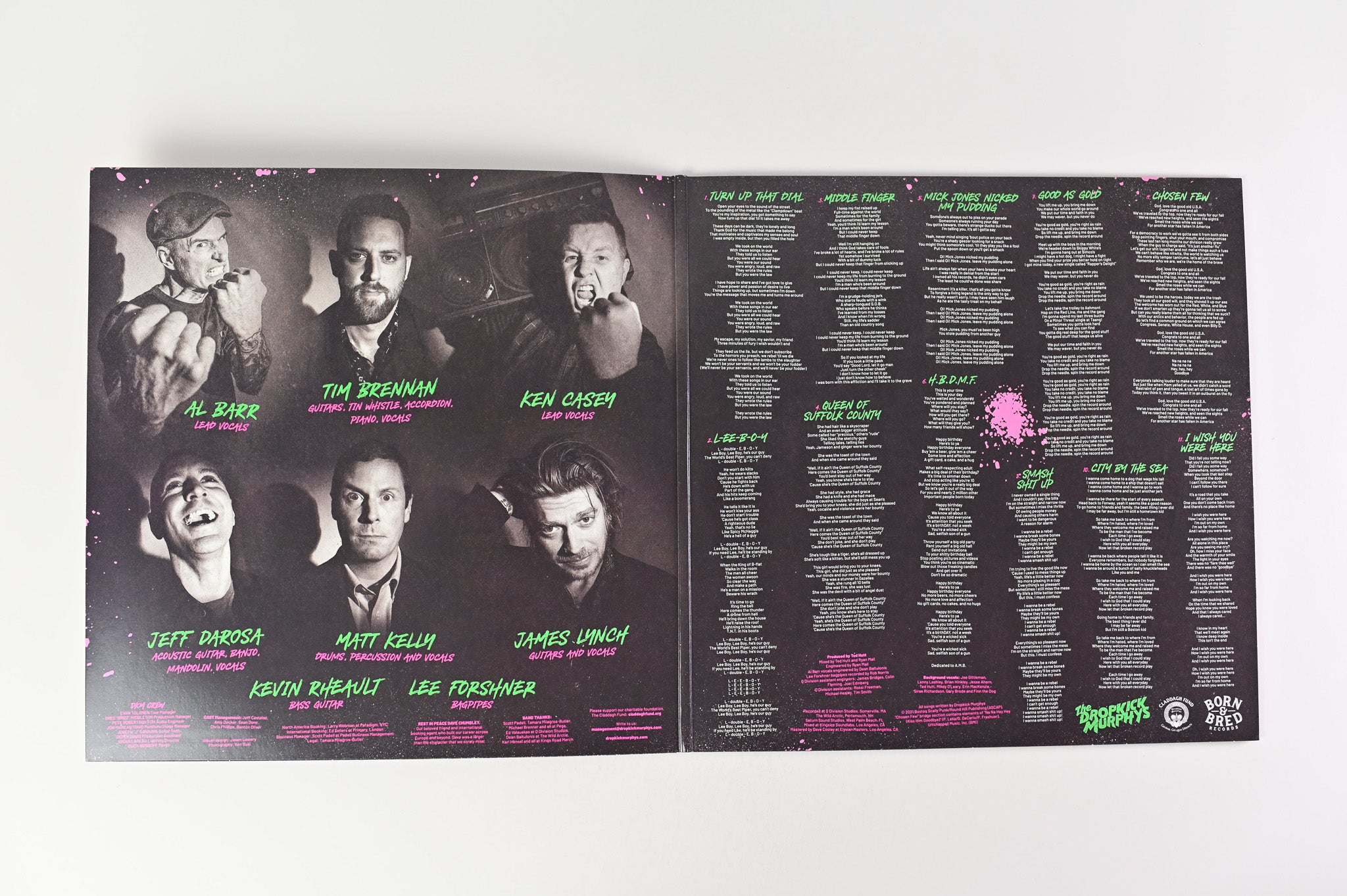 Dropkick Murphys - Turn Up That Dial on Born & Bred Ltd Coke Bottle Green