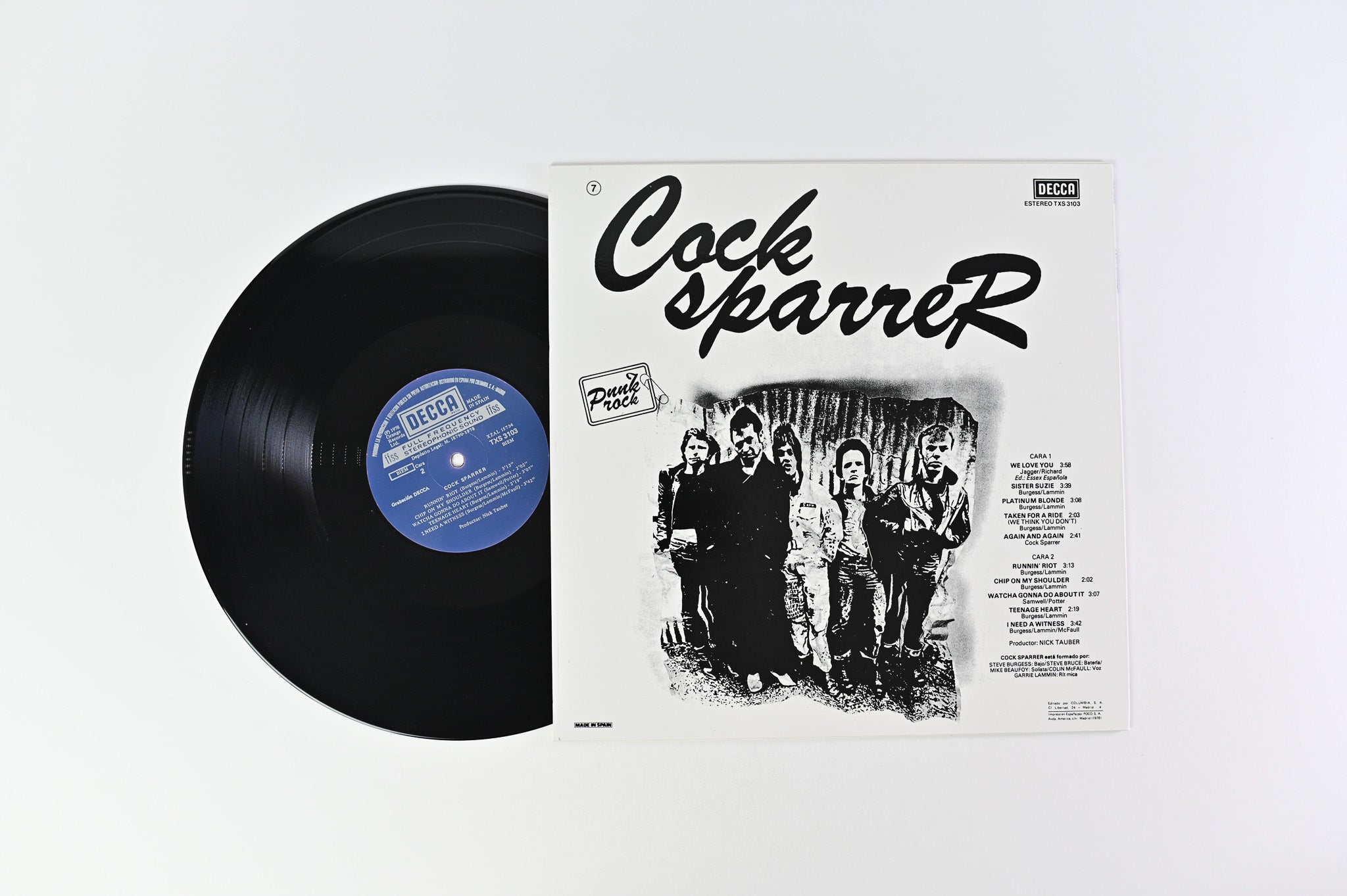 Cock Sparrer - Cock Sparrer on Decca Unofficial